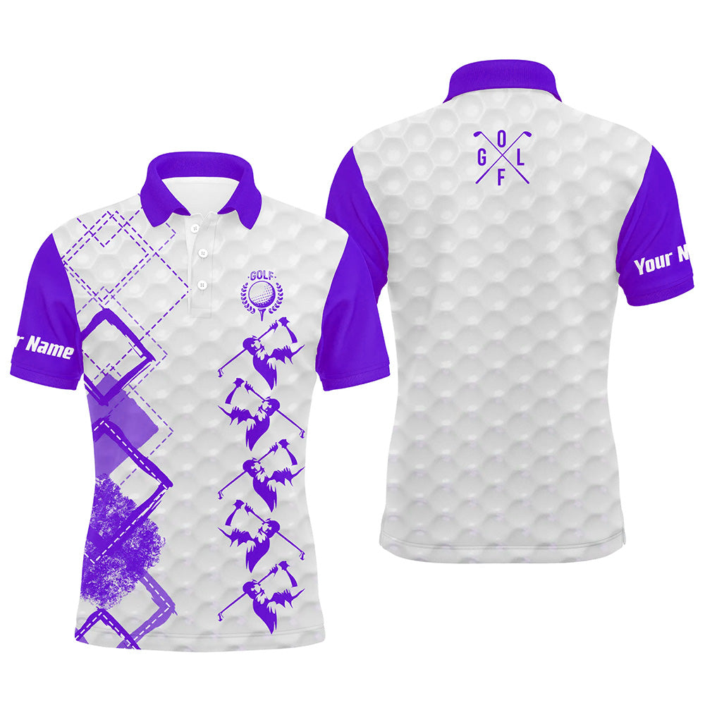 Men's Purple Golf Polo Shirt main image 1