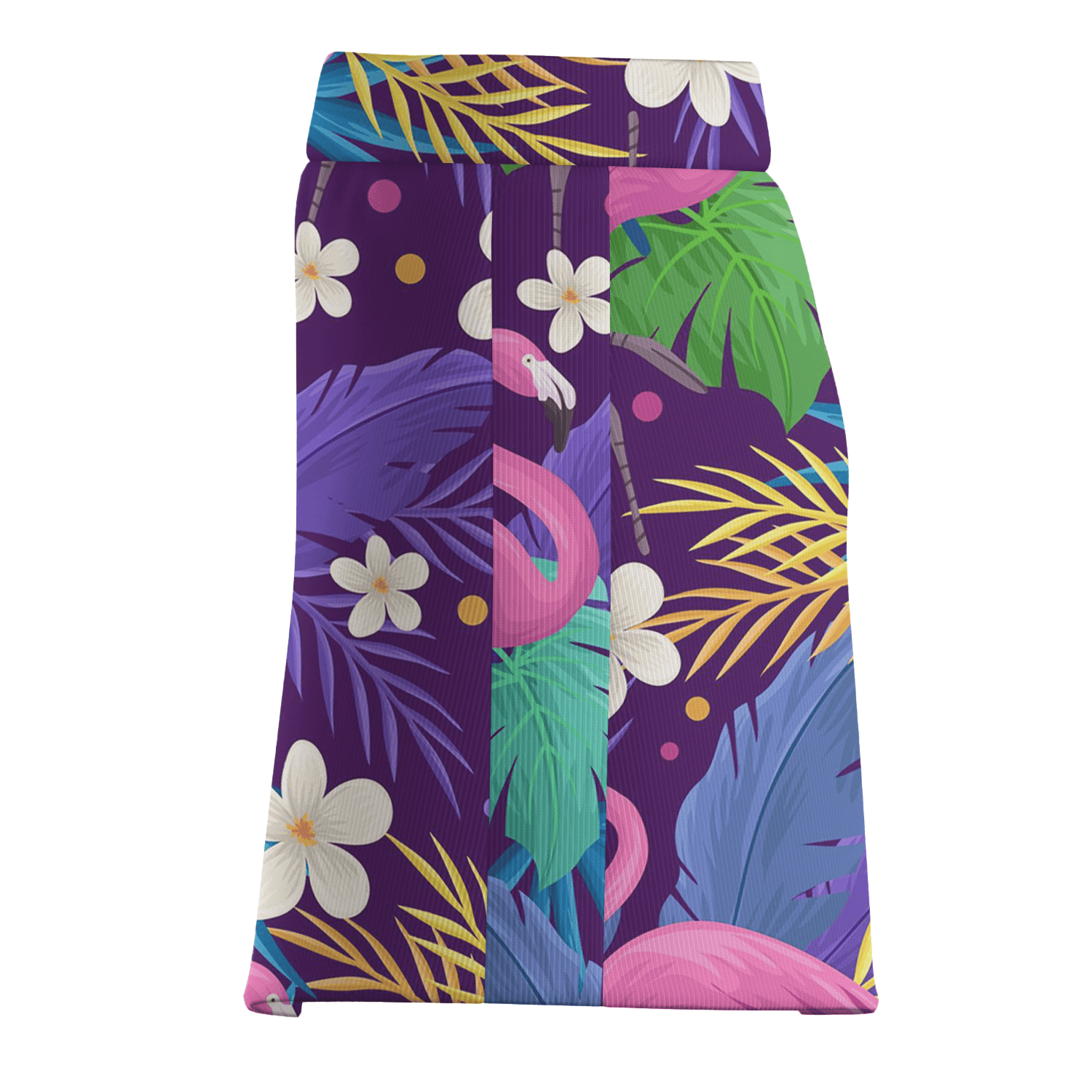 Personalized Vibrant Purple Flamingo Tropical Print Women's Athletic Golf Skort I0326 additional image 3