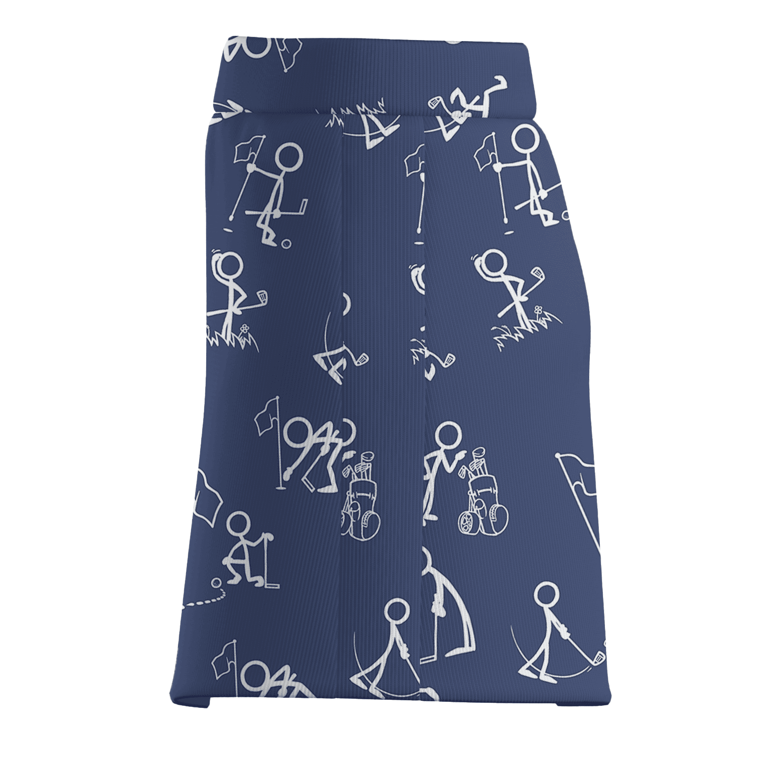 Personalized Women's Slate Blue Golf Skort with Stick Figure Golfer Print N5975 additional image 3