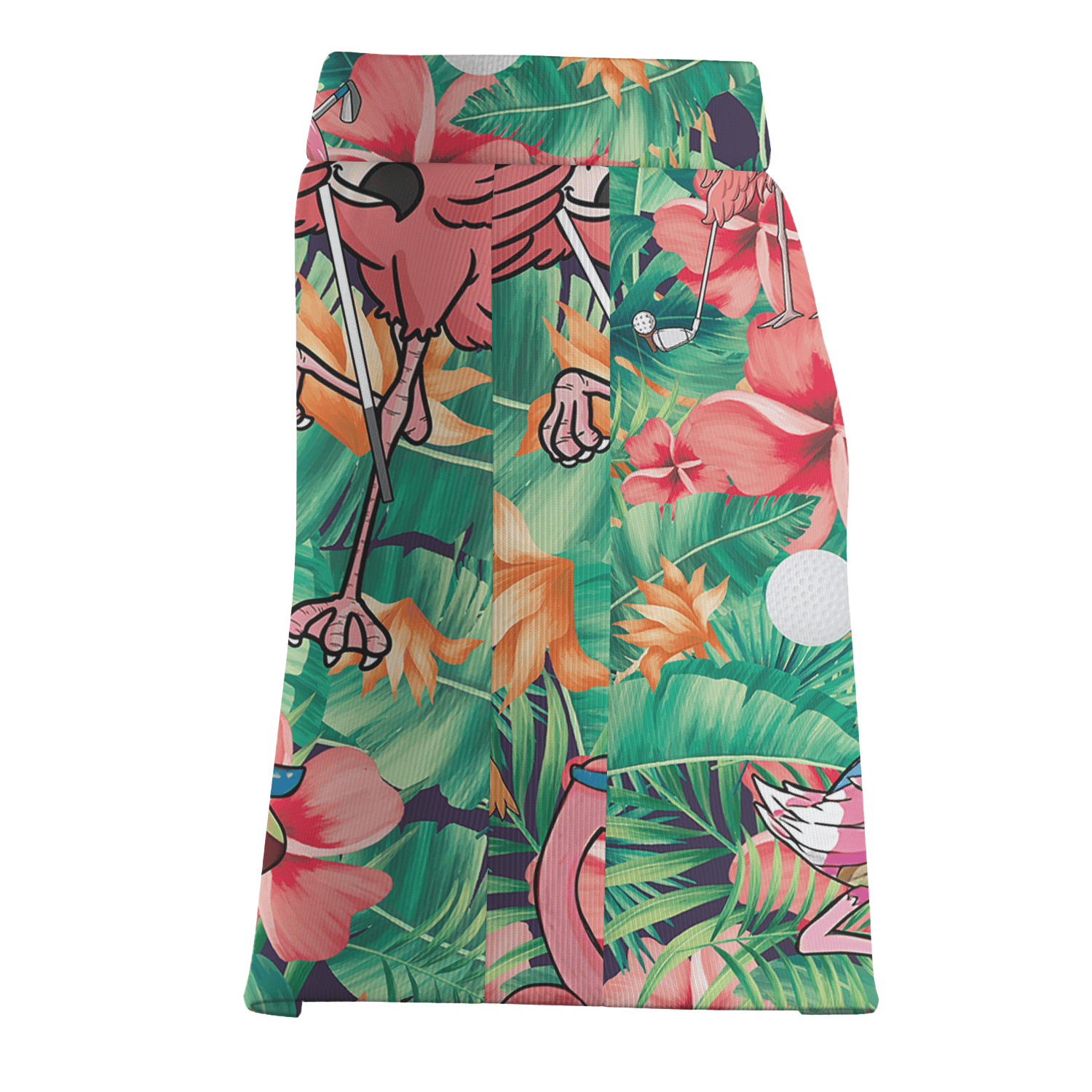 Personalized Women's Vibrant Tropical Flamingo Print Golf Skort O7270 additional image 3