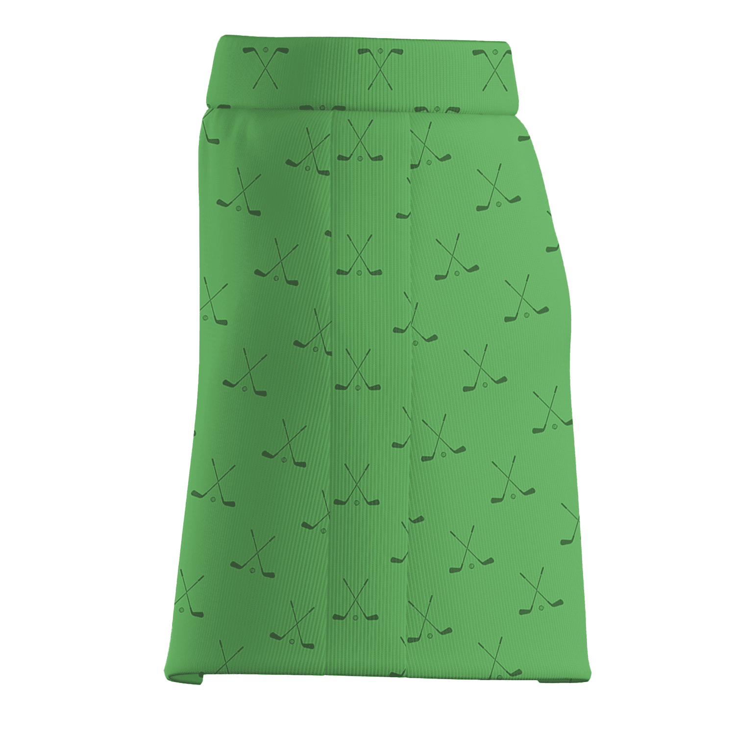 Personalized Women's Lime Green Golf Clubs Pattern Athletic Golf Skort C4092 additional image 3