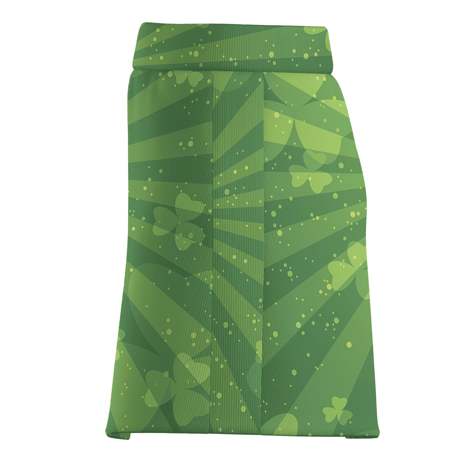 Personalized Women's Green Shamrock Sunburst Sparkle Golf Skort K5811 additional image 3