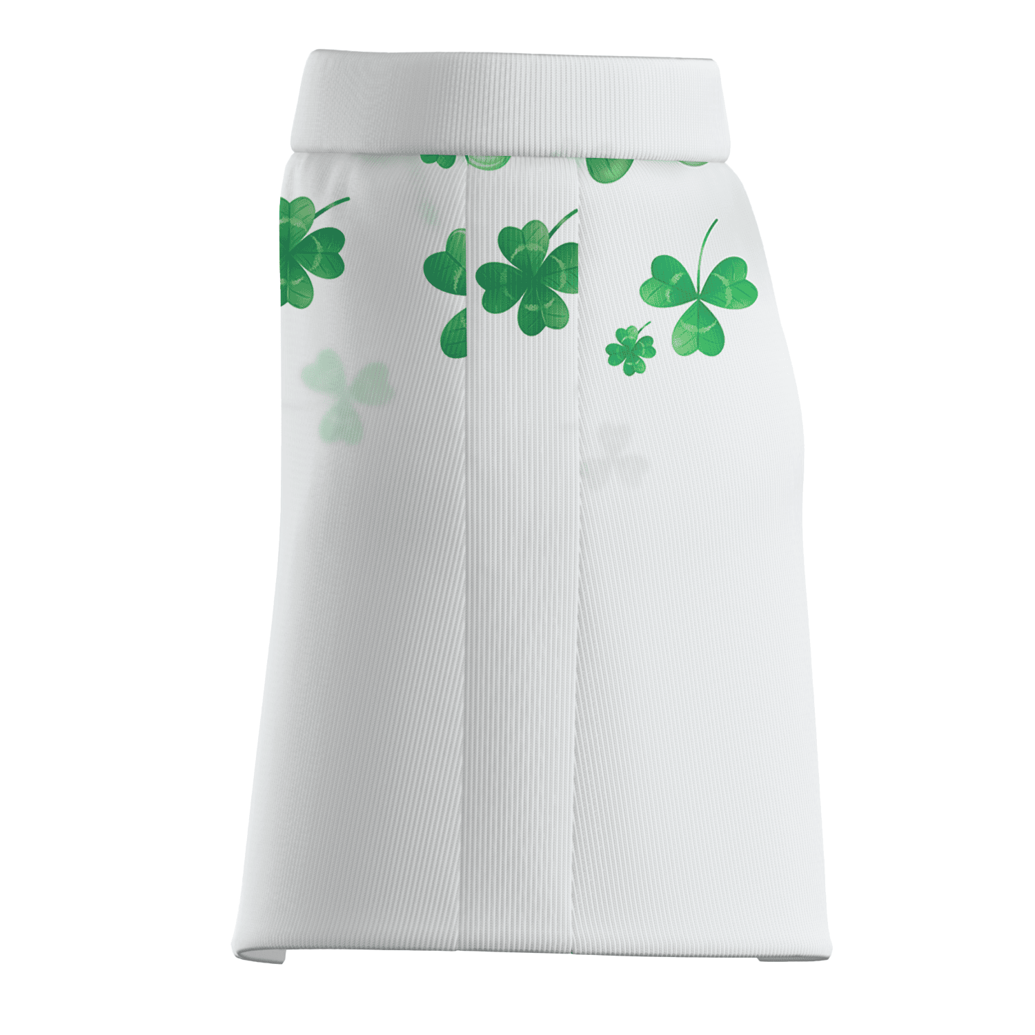 Personalized White Lucky Green Shamrock Women's Golf Skort U8805 additional image 3