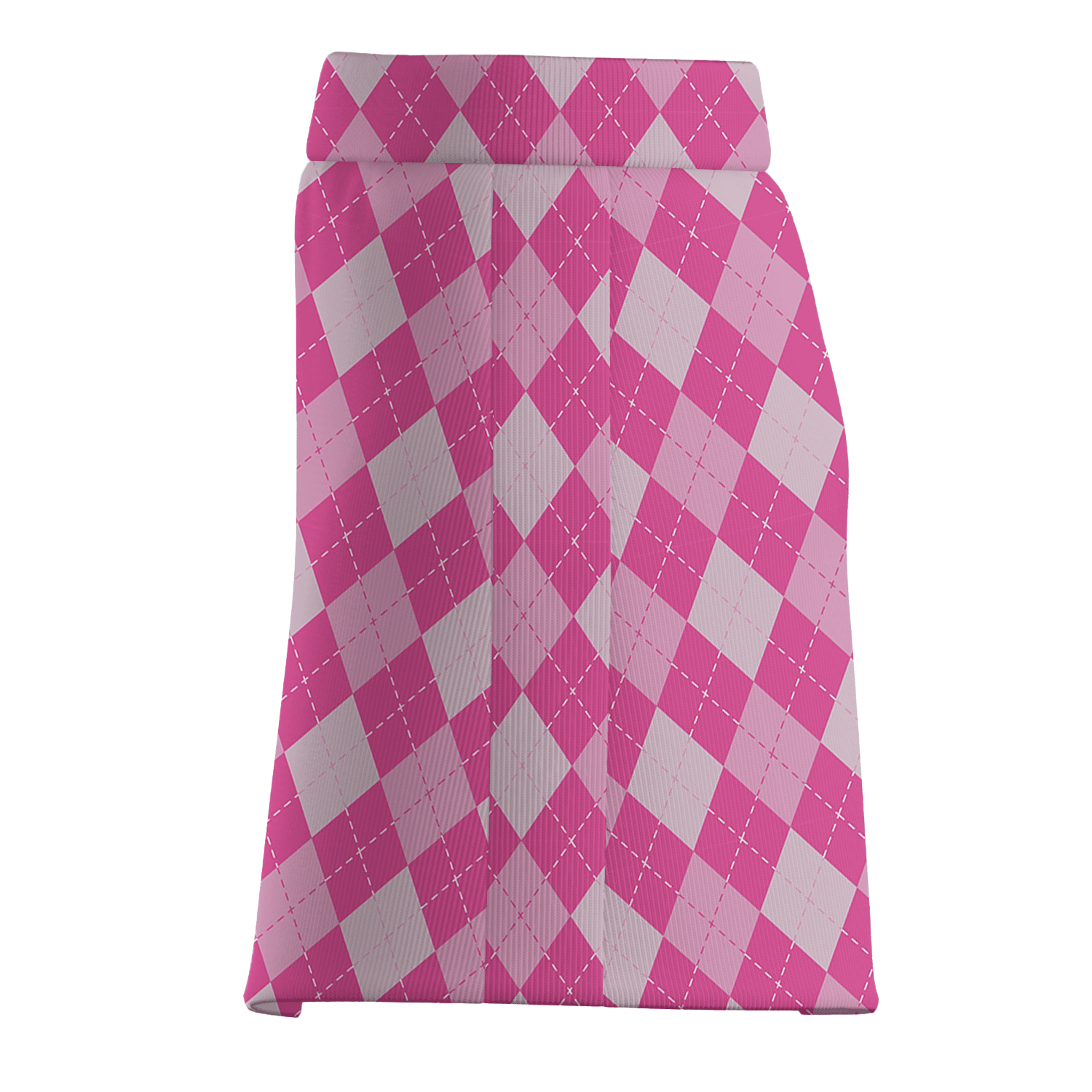 Personalized Pink Argyle Women's Golf Skort Q9975 additional image 3