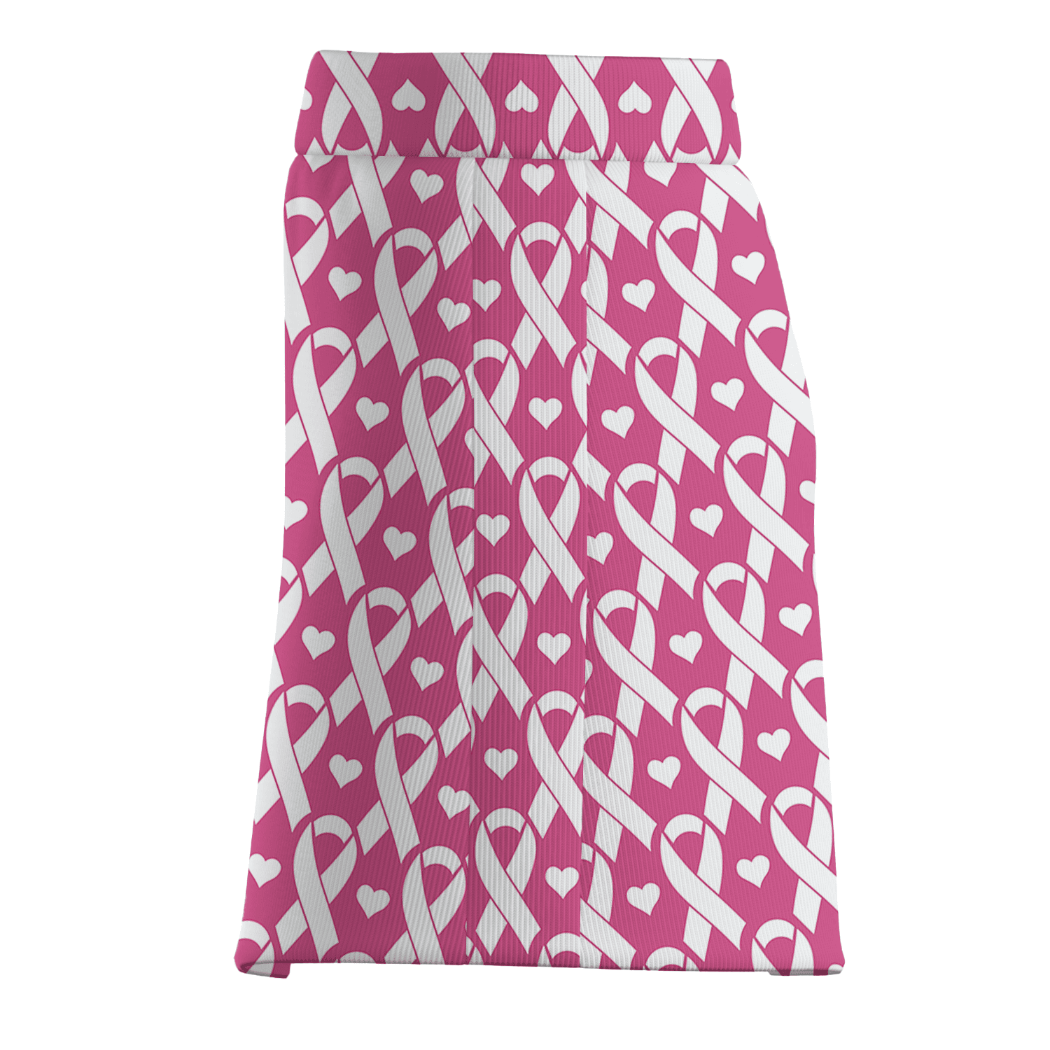 Personalized Pink Awareness Ribbon Heart Print Women's Golf Skort X4490 additional image 3