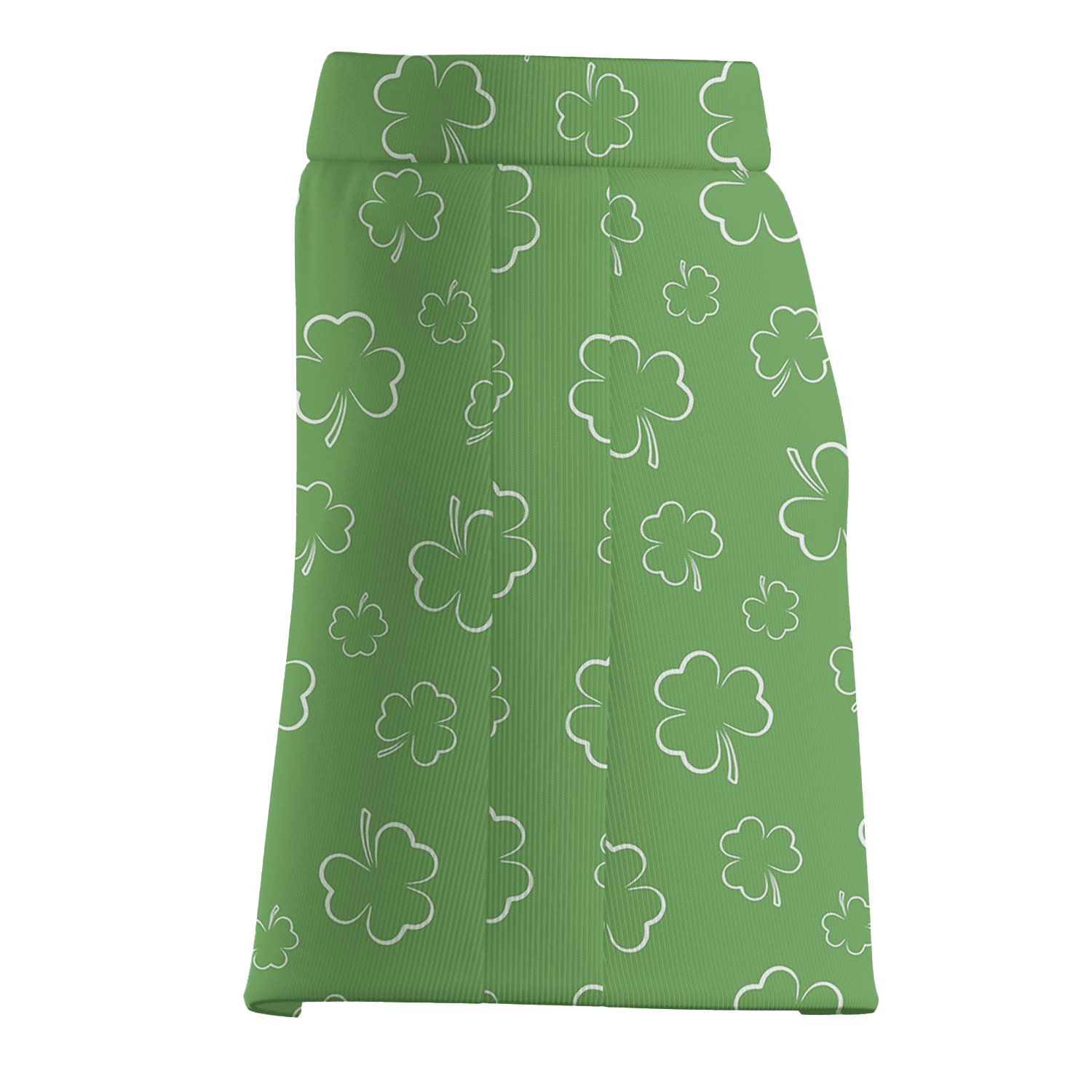 Personalized Lucky Green Clover Pattern Athletic Women's Golf Skort G5470 additional image 3