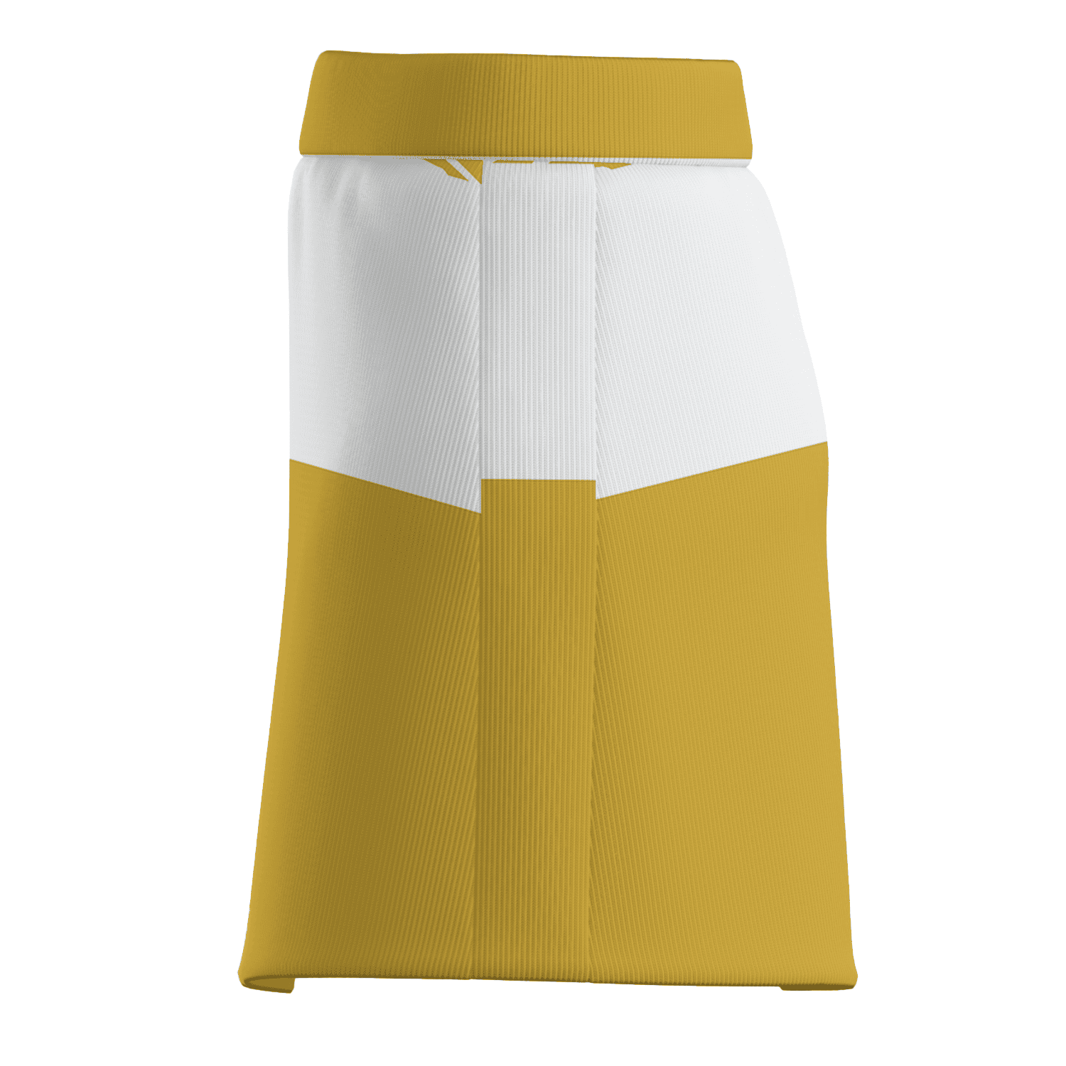 Personalized Mustard Yellow & White Color Block Women's Athletic Golf Skort X0282 additional image 3
