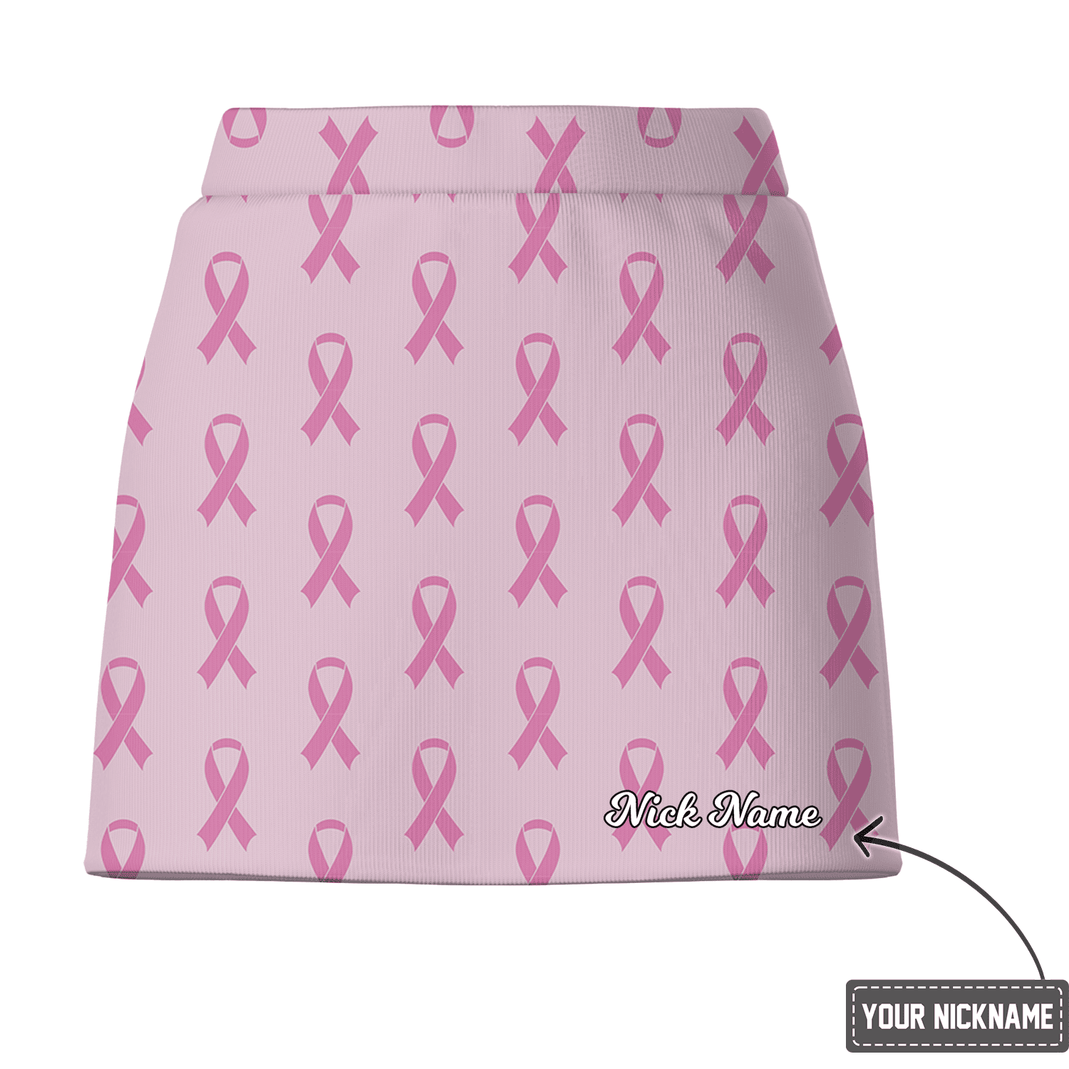 Personalized Breast Cancer Pink Ribbon Women's Golf Skort K1081 additional image 2
