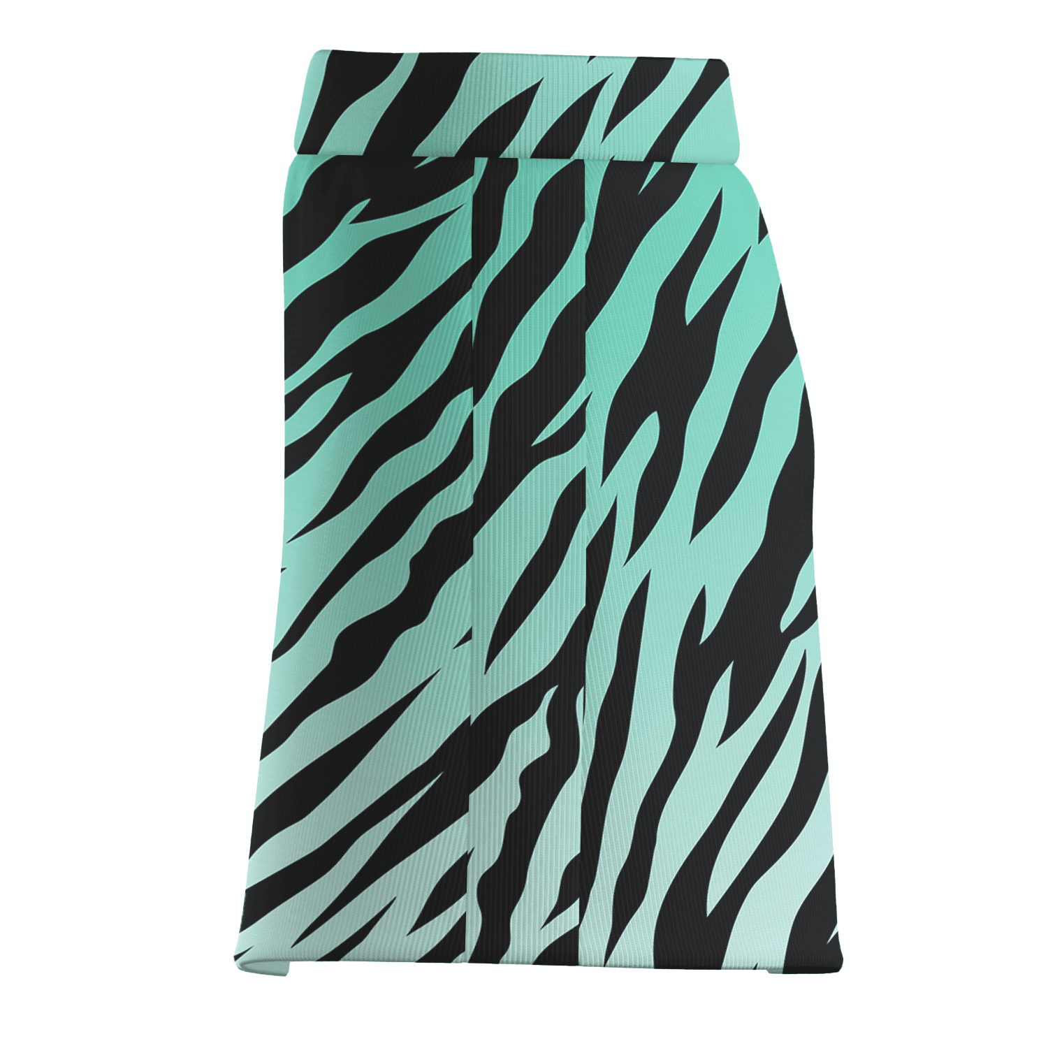 Personalized Aqua Black Zebra Print Women's Athletic Golf Skort B9340 additional image 3