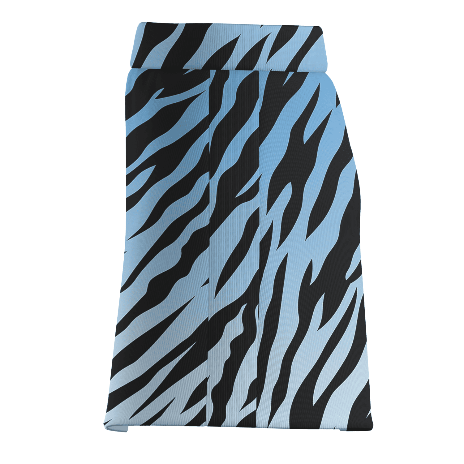 Personalized Women's Sky Blue Zebra Stripe Athletic Golf Skort S8289 additional image 3