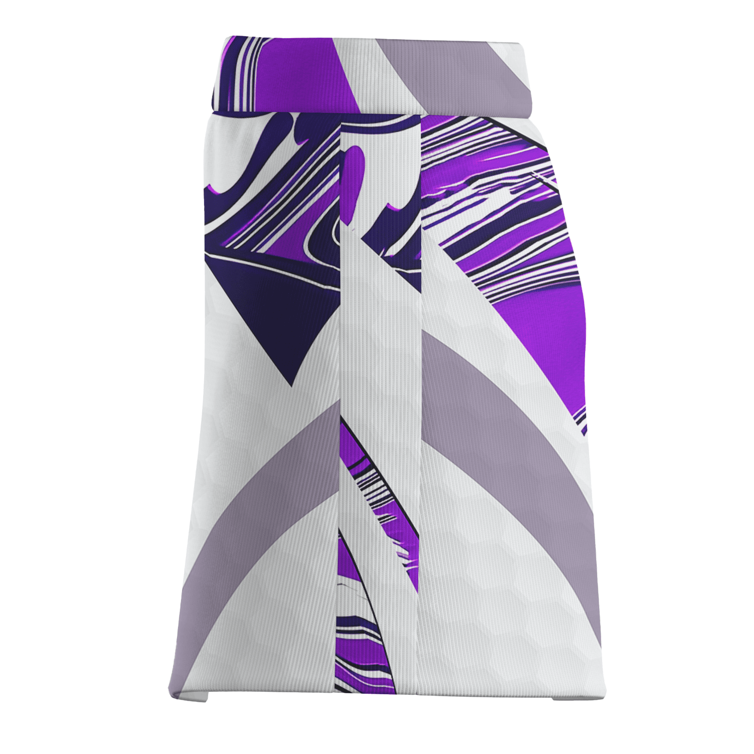 Personalized Women's Purple & White Marbled Abstract Athletic Golf Skort I8192 additional image 3