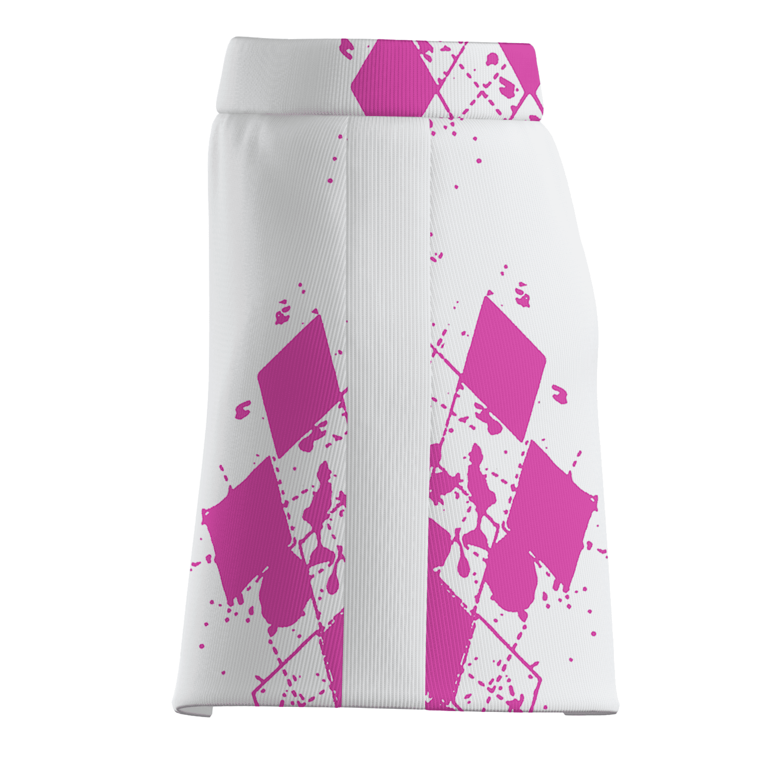 Personalized White Fuchsia Paint Splatter Rhombus Women's Golf Skort B9452 additional image 3