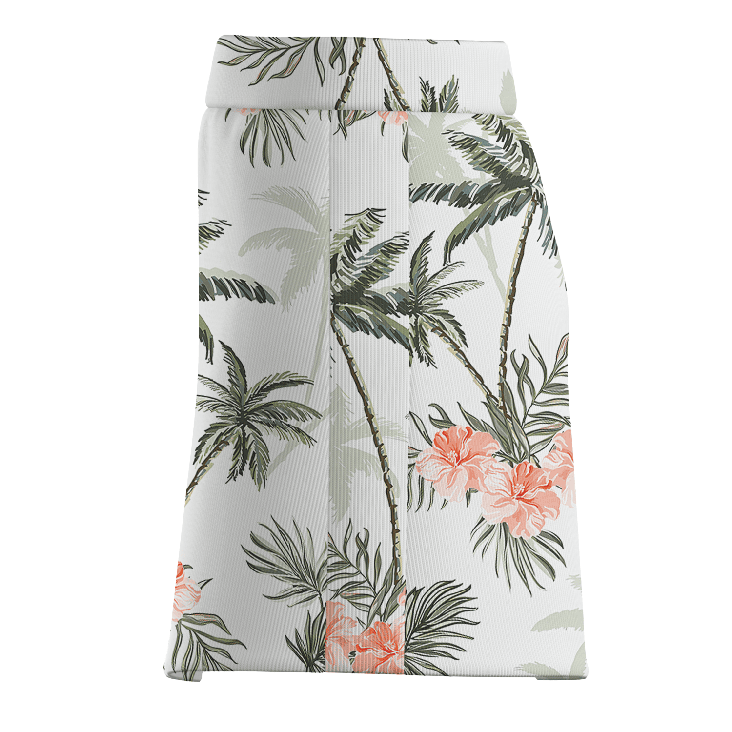 Personalized Women's White Tropical Palm Tree & Floral Print Golf Skort G2453 additional image 3