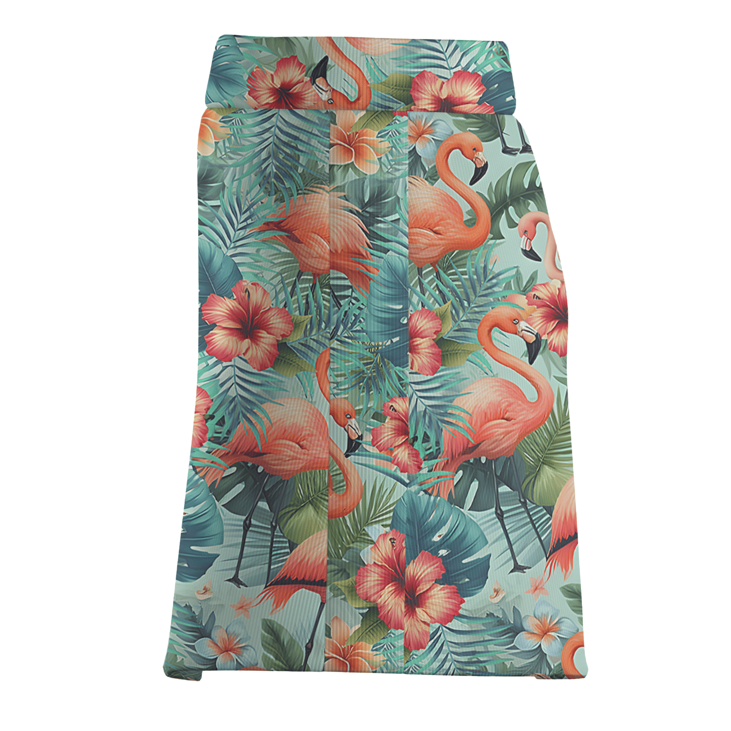 Personalized Women's Aqua Flamingo Hibiscus Tropical Athletic Golf Skort G3204 additional image 3