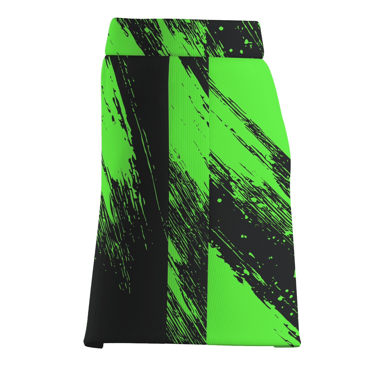 Personalized Neon Green & Black Abstract Brushstroke Women's Golf Skort Q8727 additional image 3