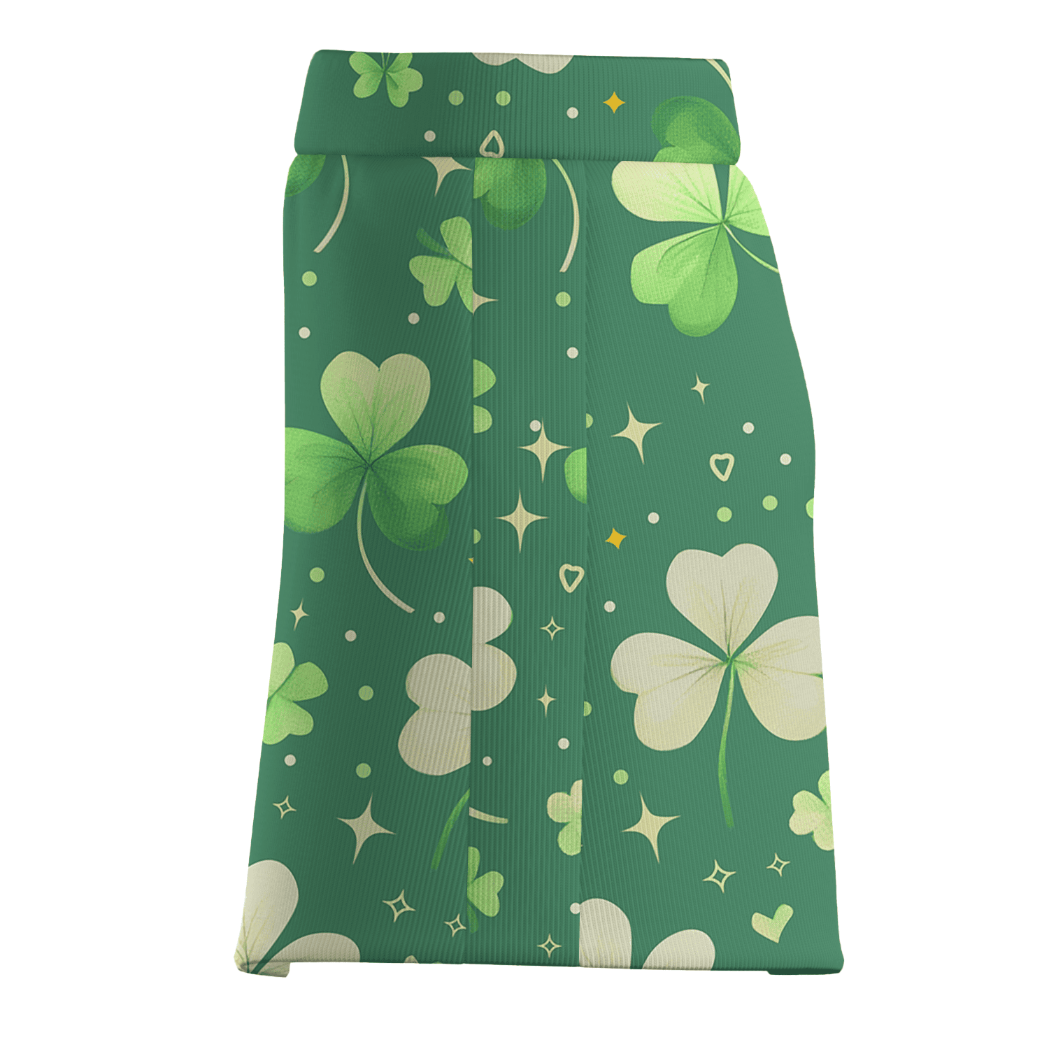 Personalized Green Lucky Shamrock Print Women's Golf Skort J3460 additional image 3