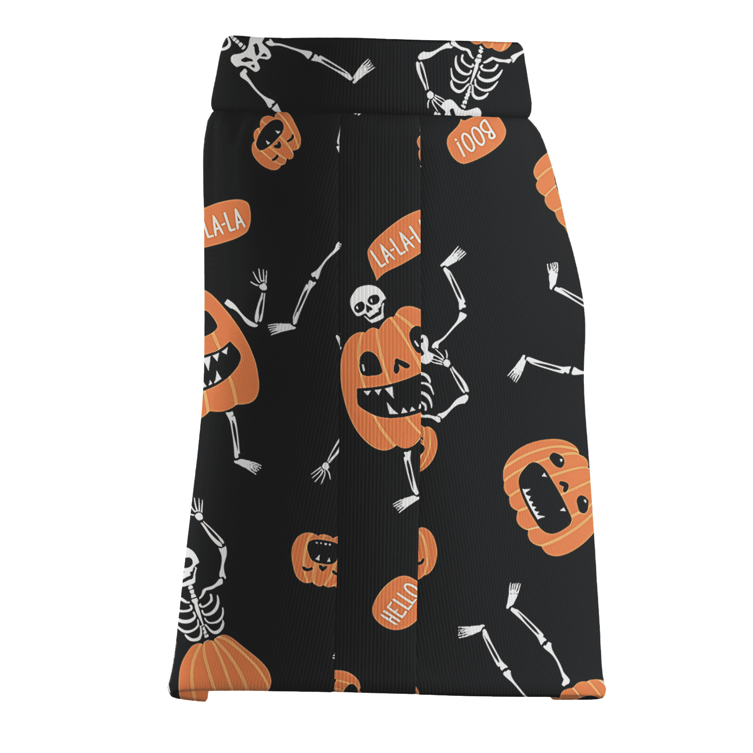 Personalized Black Halloween Dancing Skeleton Pumpkin Women's Golf Skort X9293 additional image 3