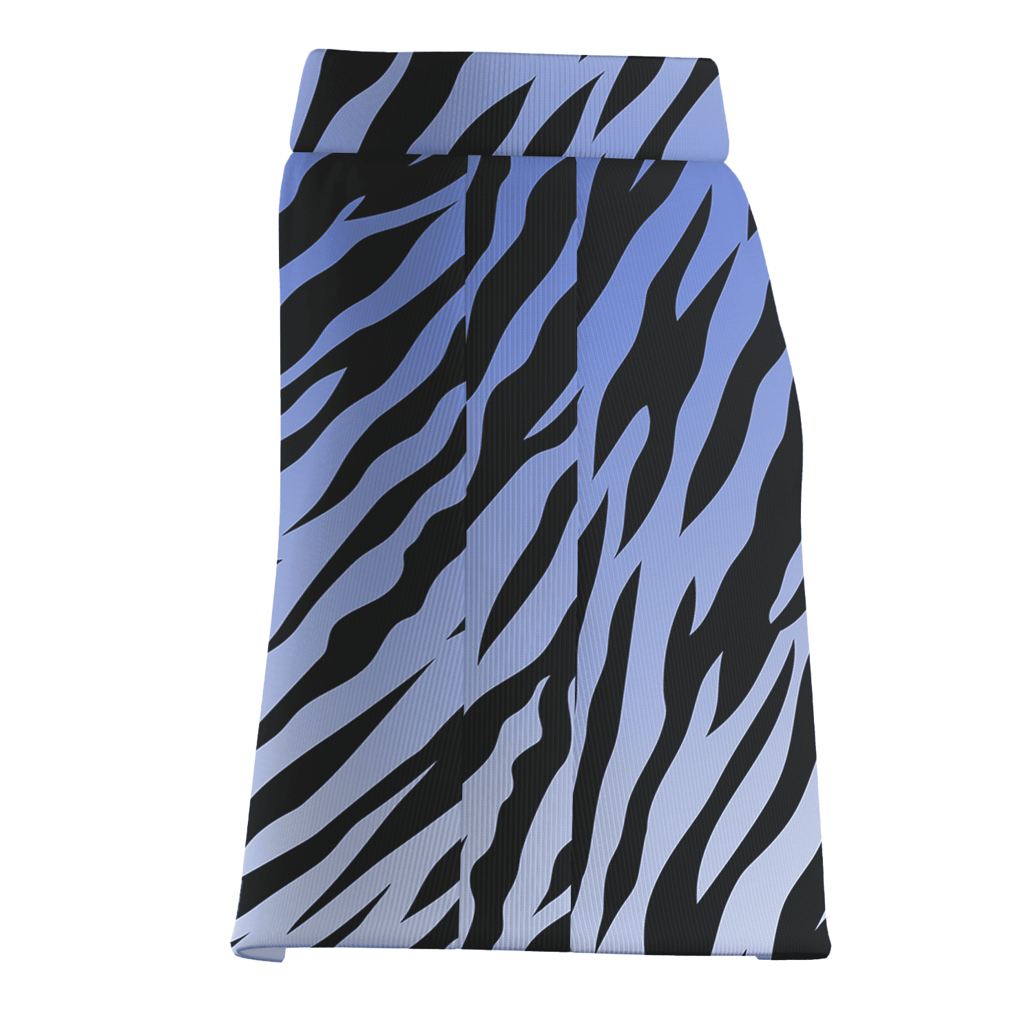 Personalized Ombre Blue Black Tiger Stripe Women's Golf Skort W8960 additional image 3