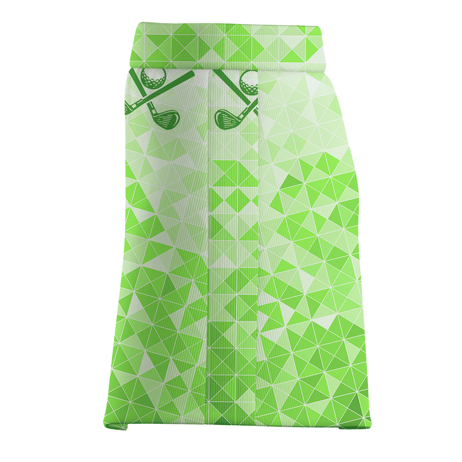 Personalized Women's Gradient Green Geometric Golf Skort V6127 additional image 3