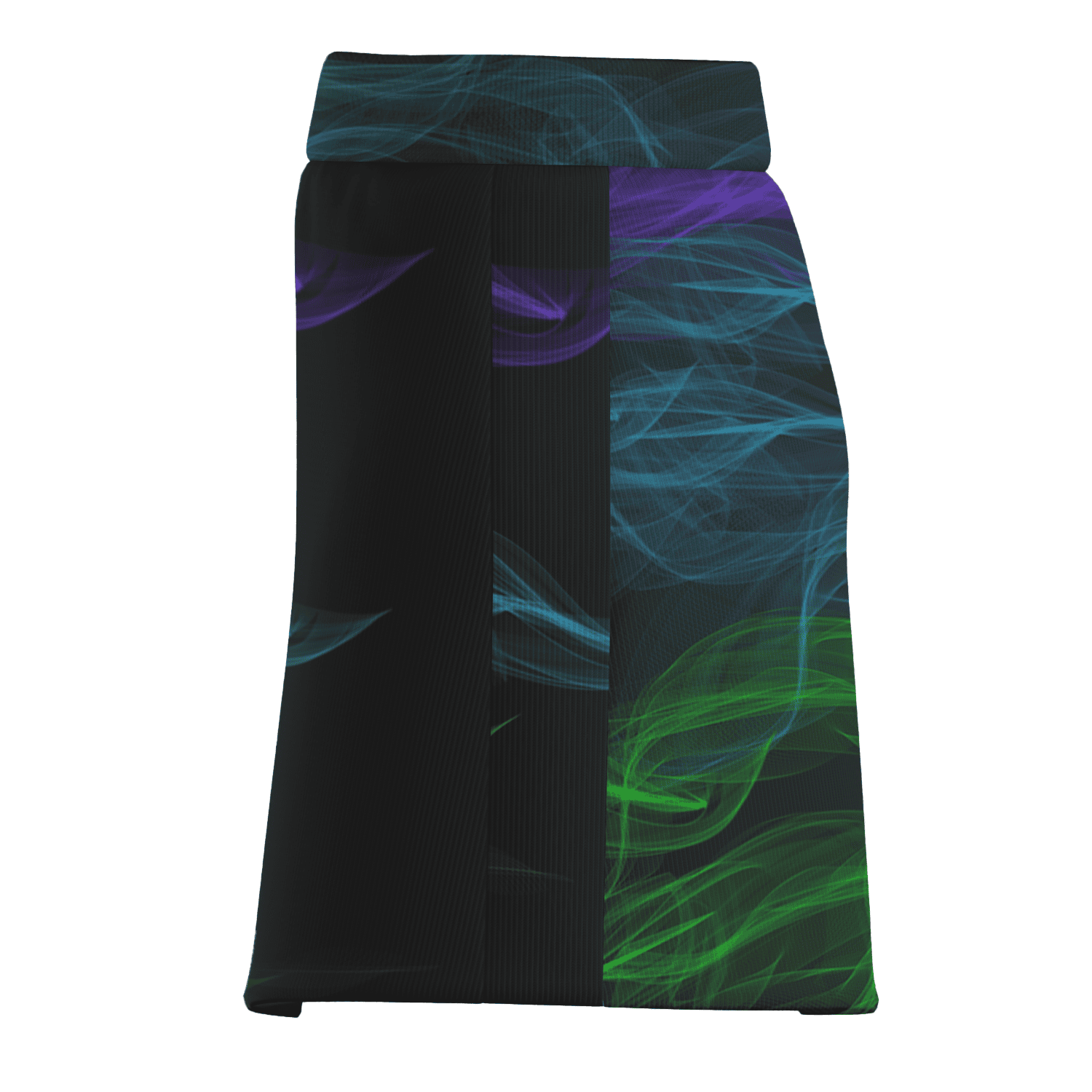 Personalized Women's Black Vibrant Purple Blue Green Abstract Golf Skort S6614 additional image 3