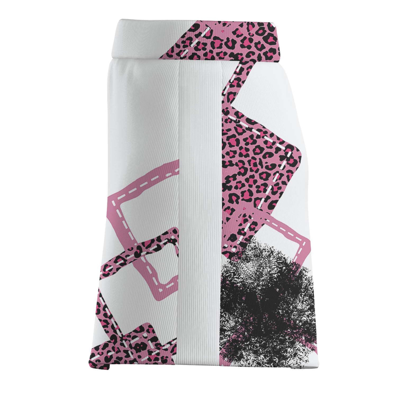 Personalized White Pink Leopard Zigzag Abstract Women's Golf Skort I9529 additional image 3