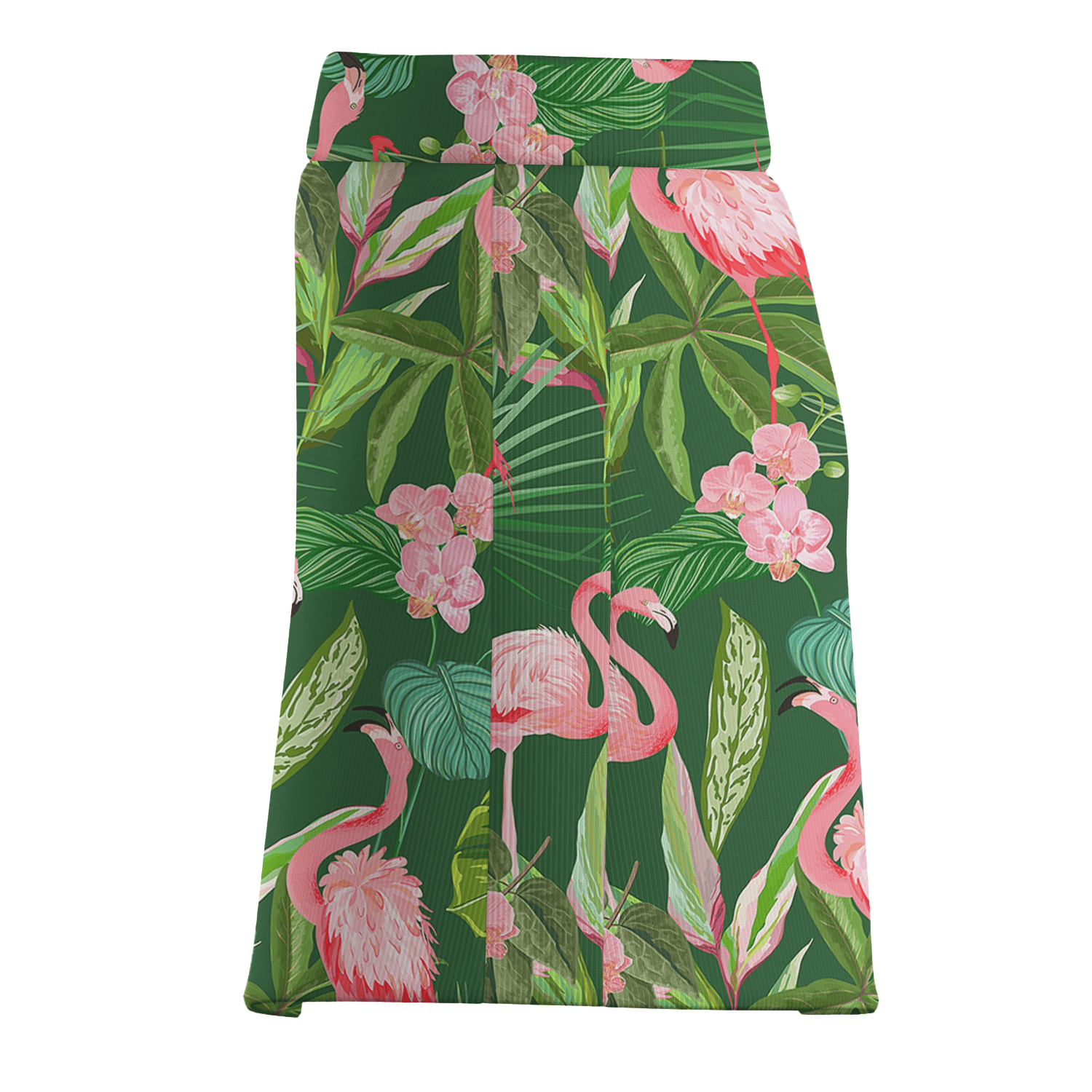 Personalized Vibrant Green Flamingo Tropical Women's Golf Skort V9189 additional image 3