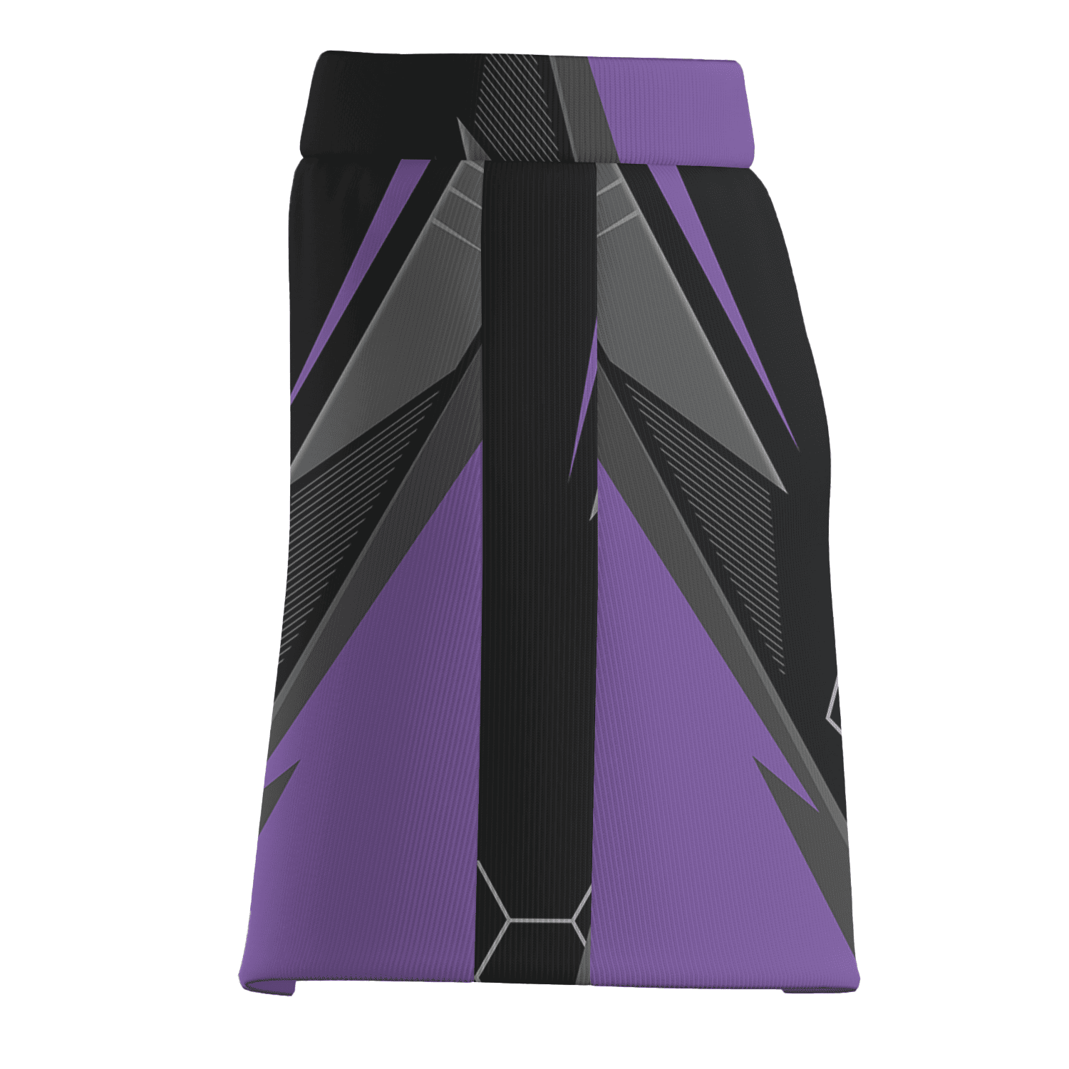 Personalized Women's Black Purple Geometric Athletic Golf Skort M0183 additional image 3