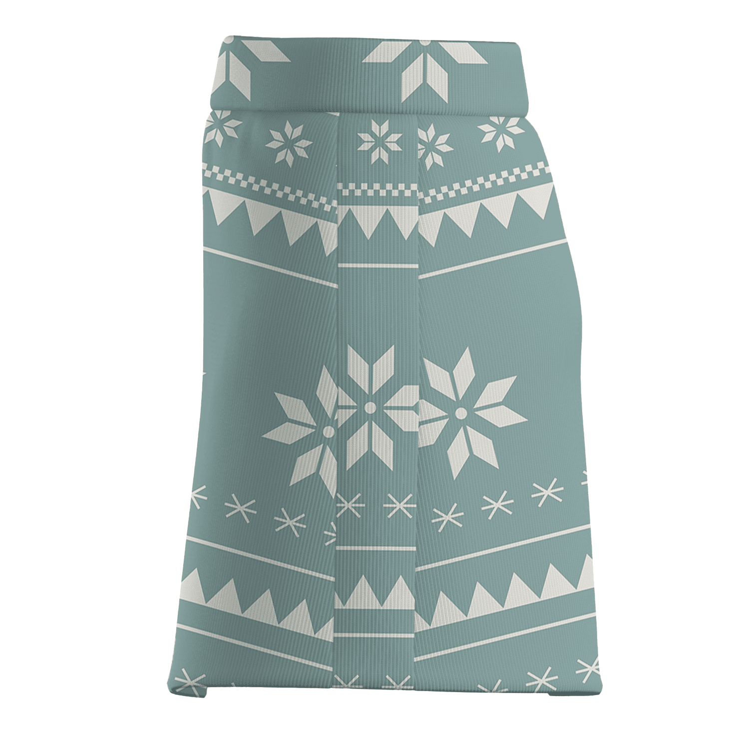 Personalized Sage Green Nordic Snowflake Women's Golf Skort J4731 additional image 3