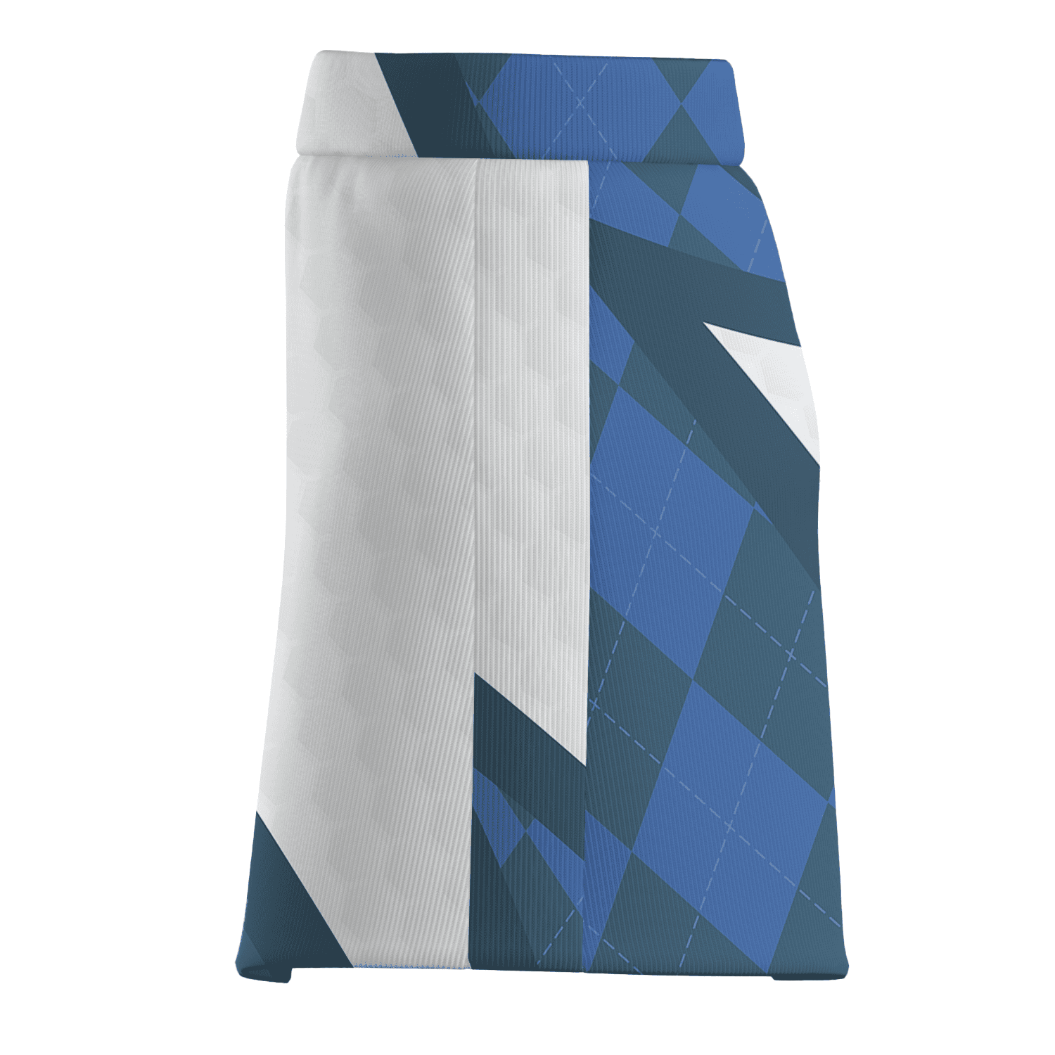 Personalized Women's Blue Argyle & White Golf Ball Dimple Golf Skort C3019 additional image 3