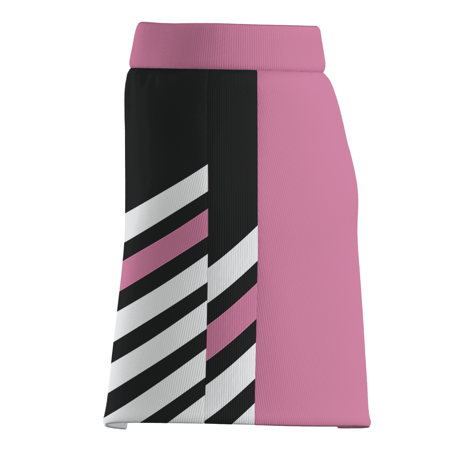 Personalized Women's Pink & Black Geometric Striped Golf Skort Z1421 additional image 3