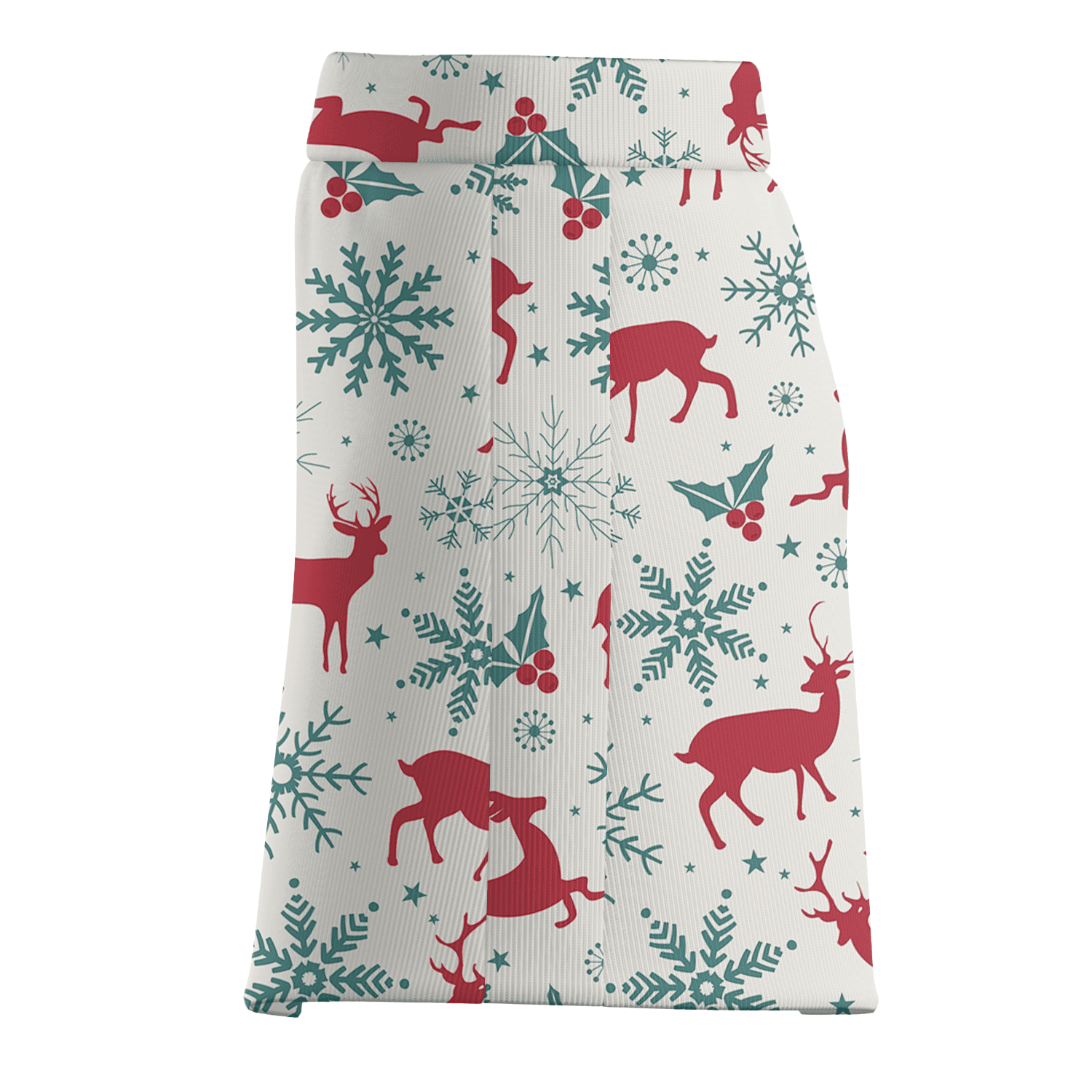 Personalized Women's Christmas Reindeer Snowflake Golf Skort R1987 additional image 3