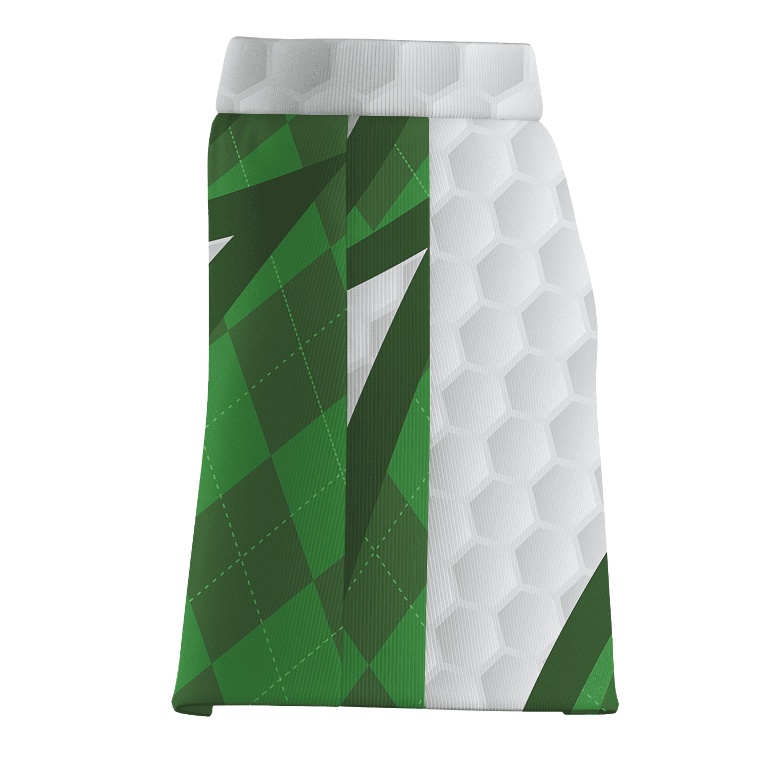 Personalized Women's Green & White Argyle Chevron Golf Skort I4667 additional image 3