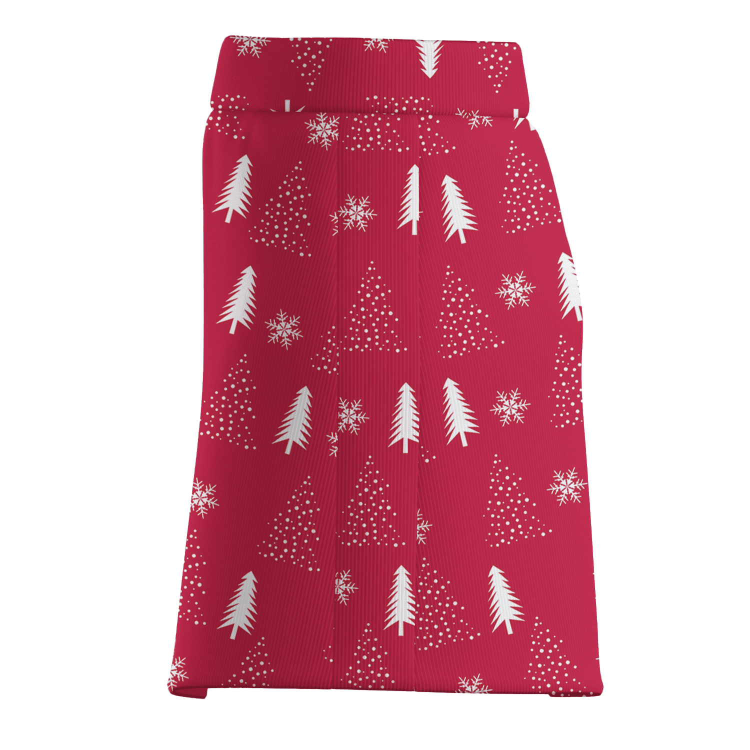 Personalized Women's Red Holiday Christmas Tree Snowflake Golf Skort T1619 additional image 3
