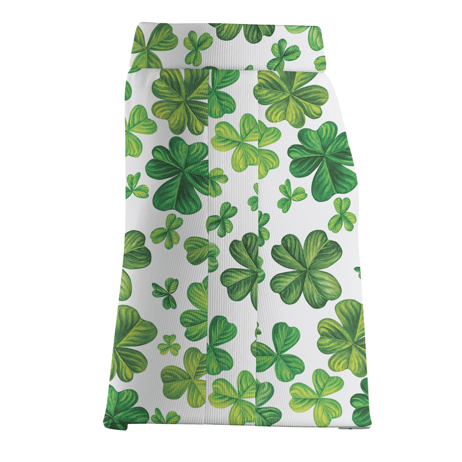 Personalized Women's Green Shamrock Print Athletic Golf Skort D4776 additional image 3