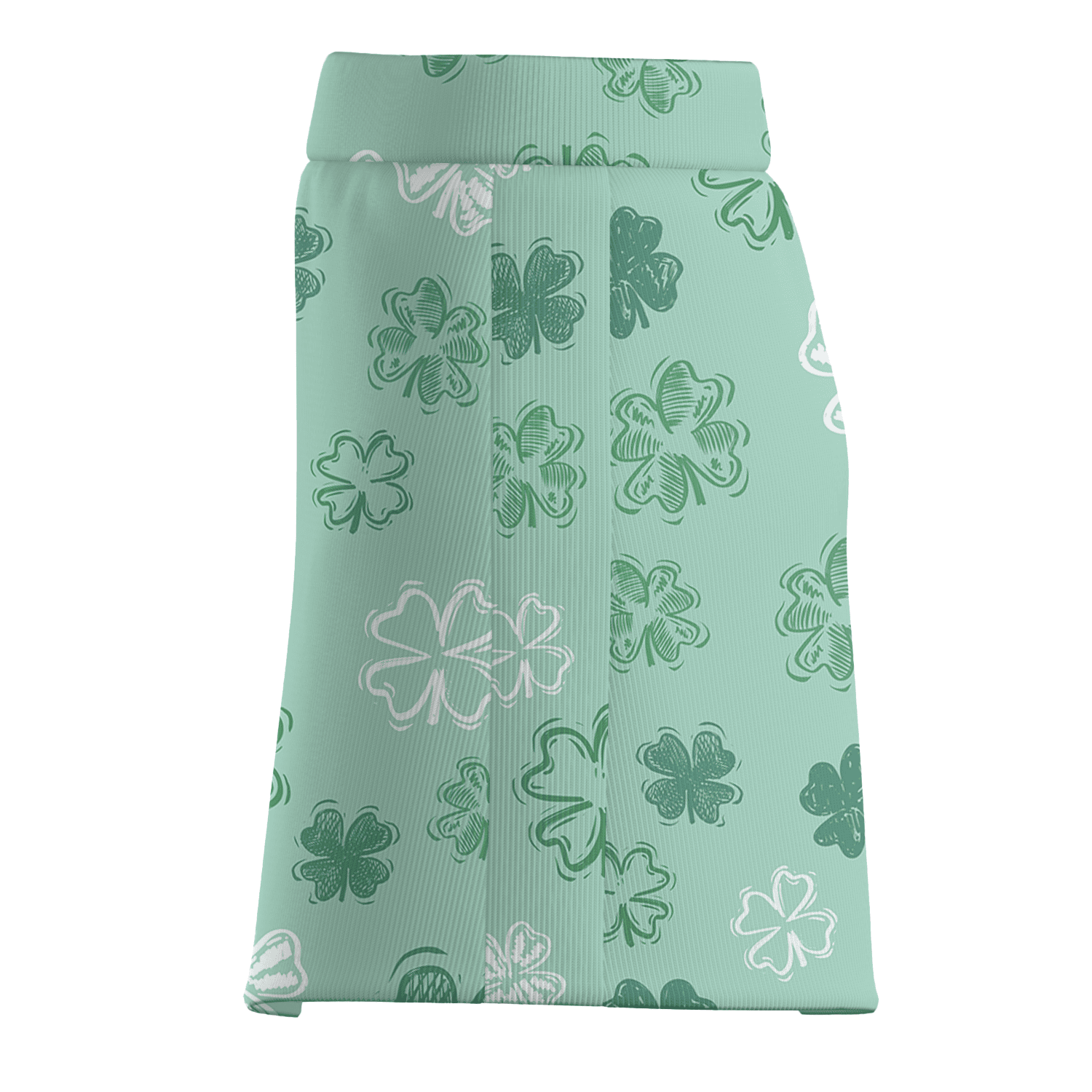 Personalized Women's Mint Green Lucky Clover Athletic Golf Skort C7149 additional image 3
