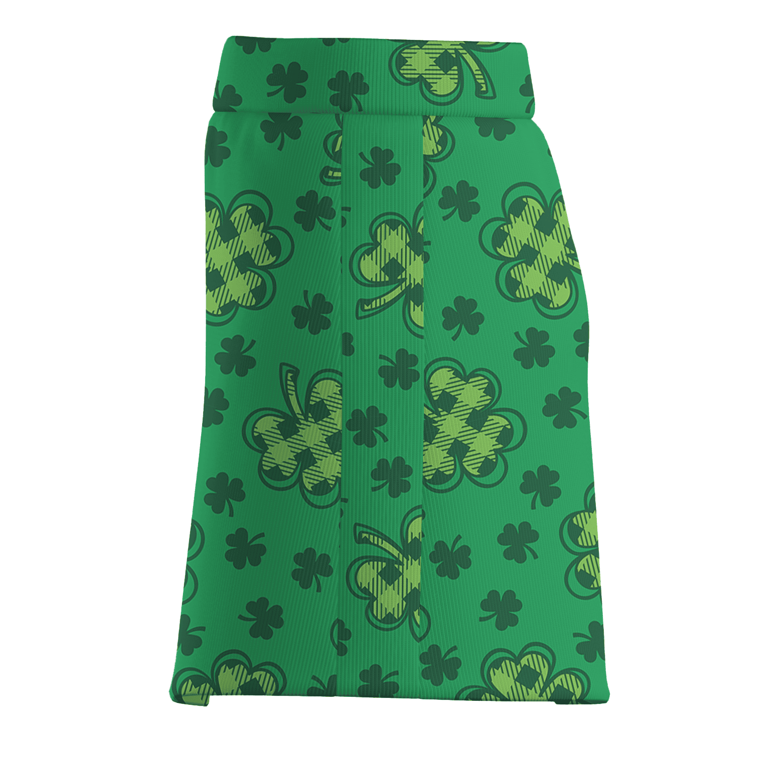 Personalized Lucky Green Shamrock Print Athletic Women's Golf Skort I6713 additional image 3