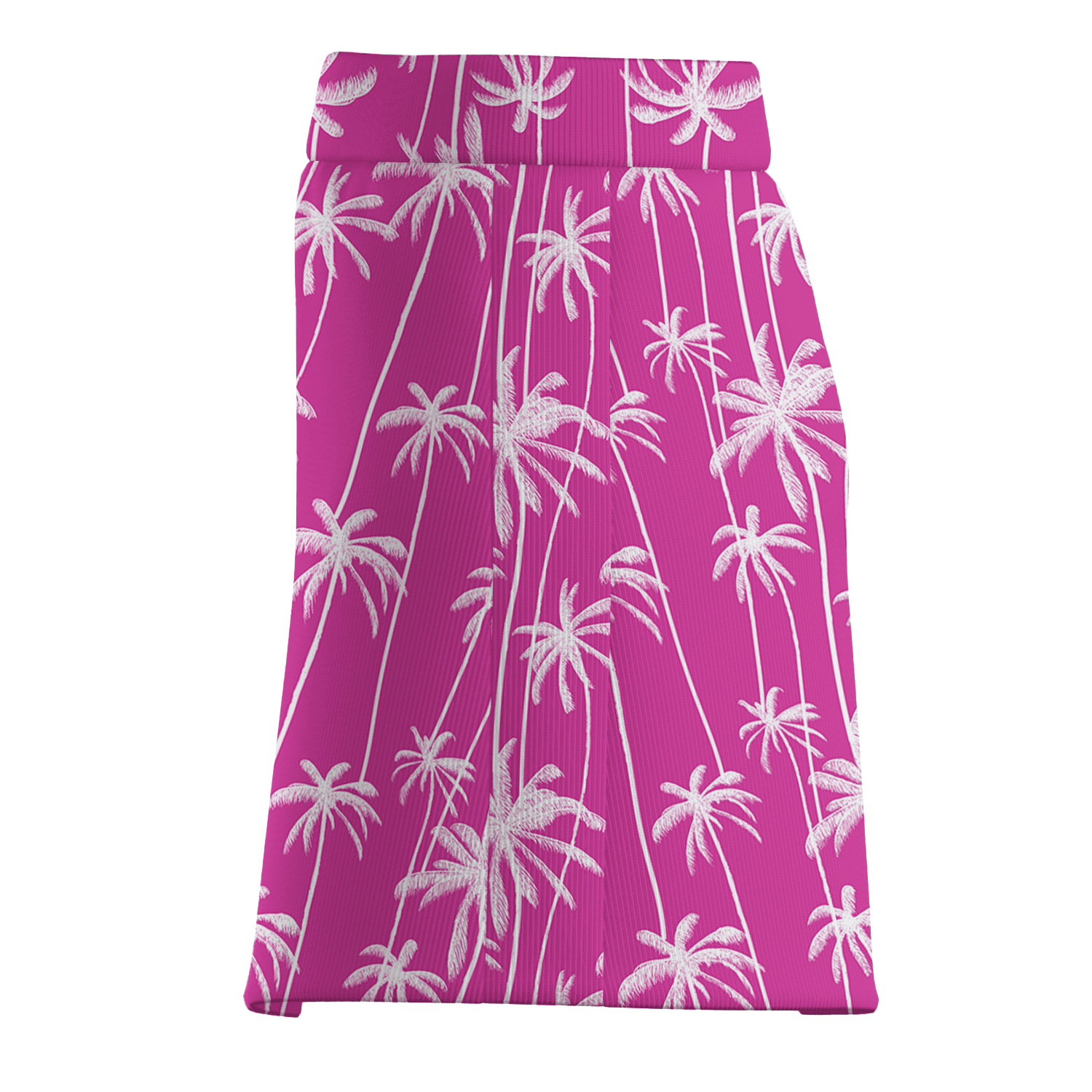 Personalized Fuchsia Tropical Palm Print Women's Golf Skort J9869 additional image 3