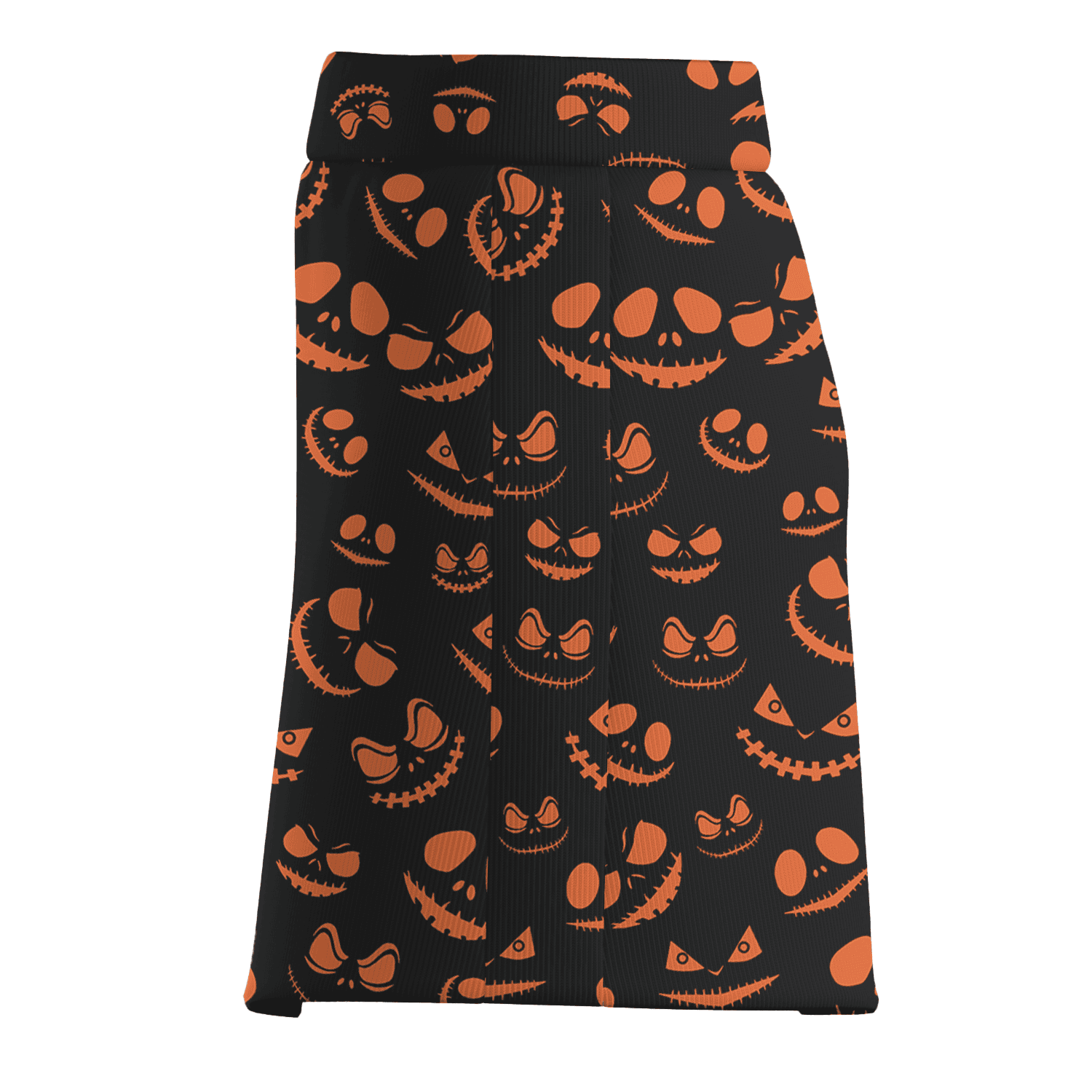 Personalized Black & Orange Spooky Jack-o'-Lantern Women's Golf Skort G3941 additional image 3