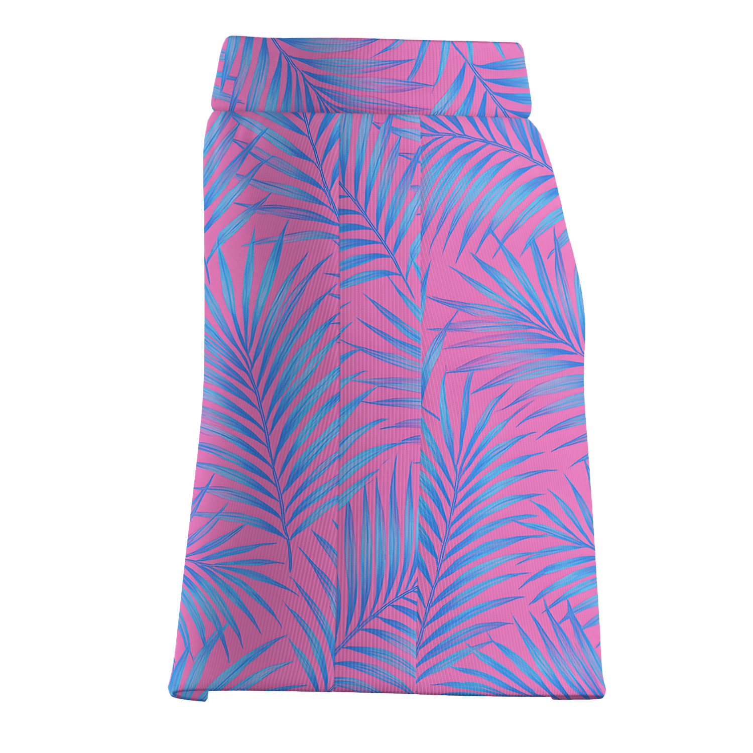 Personalized Vibrant Pink Blue Tropical Palm Print Women's Golf Skort Q2059 additional image 3
