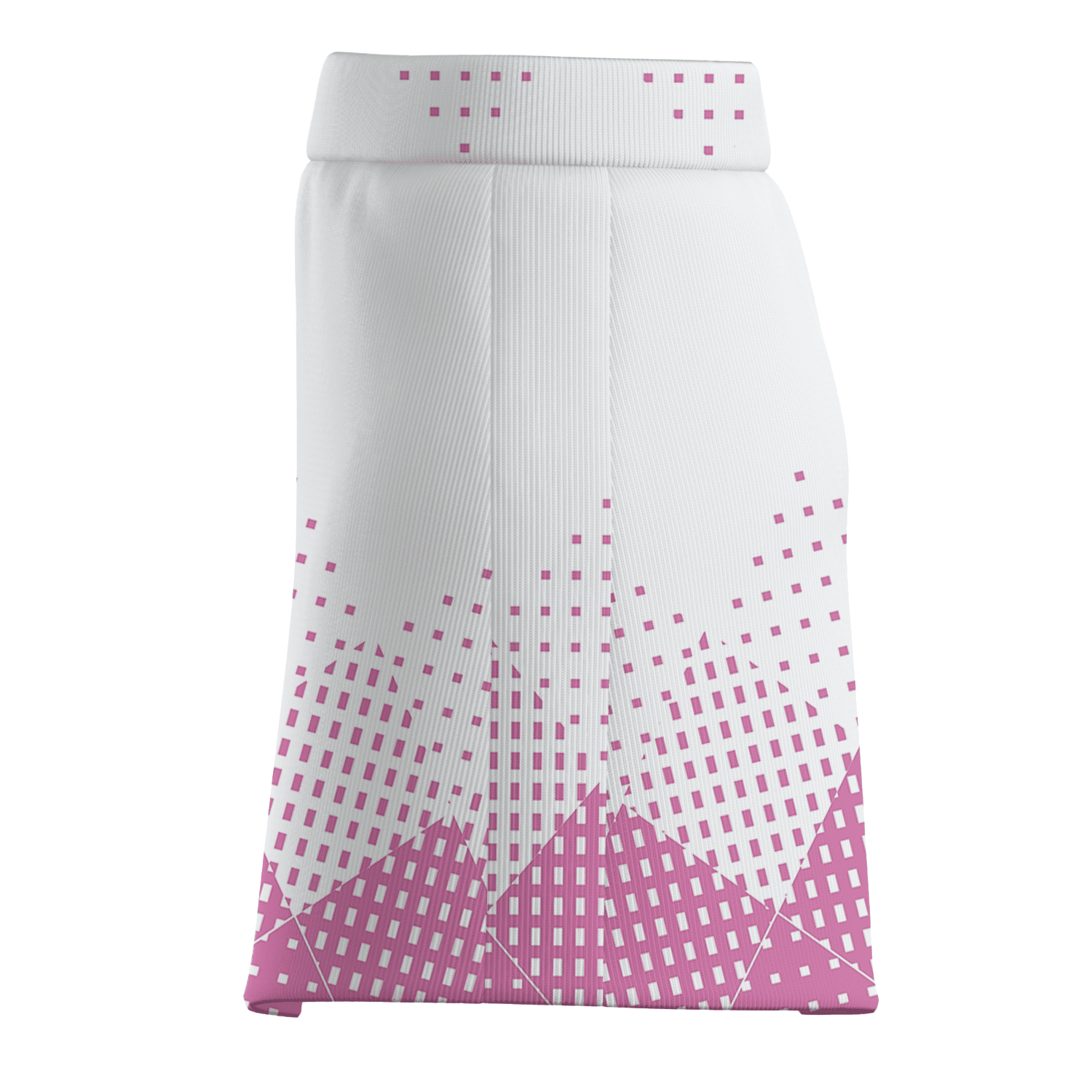 Personalized Women's White Pink Pixelated Mountain Print Golf Skort M5705 additional image 3