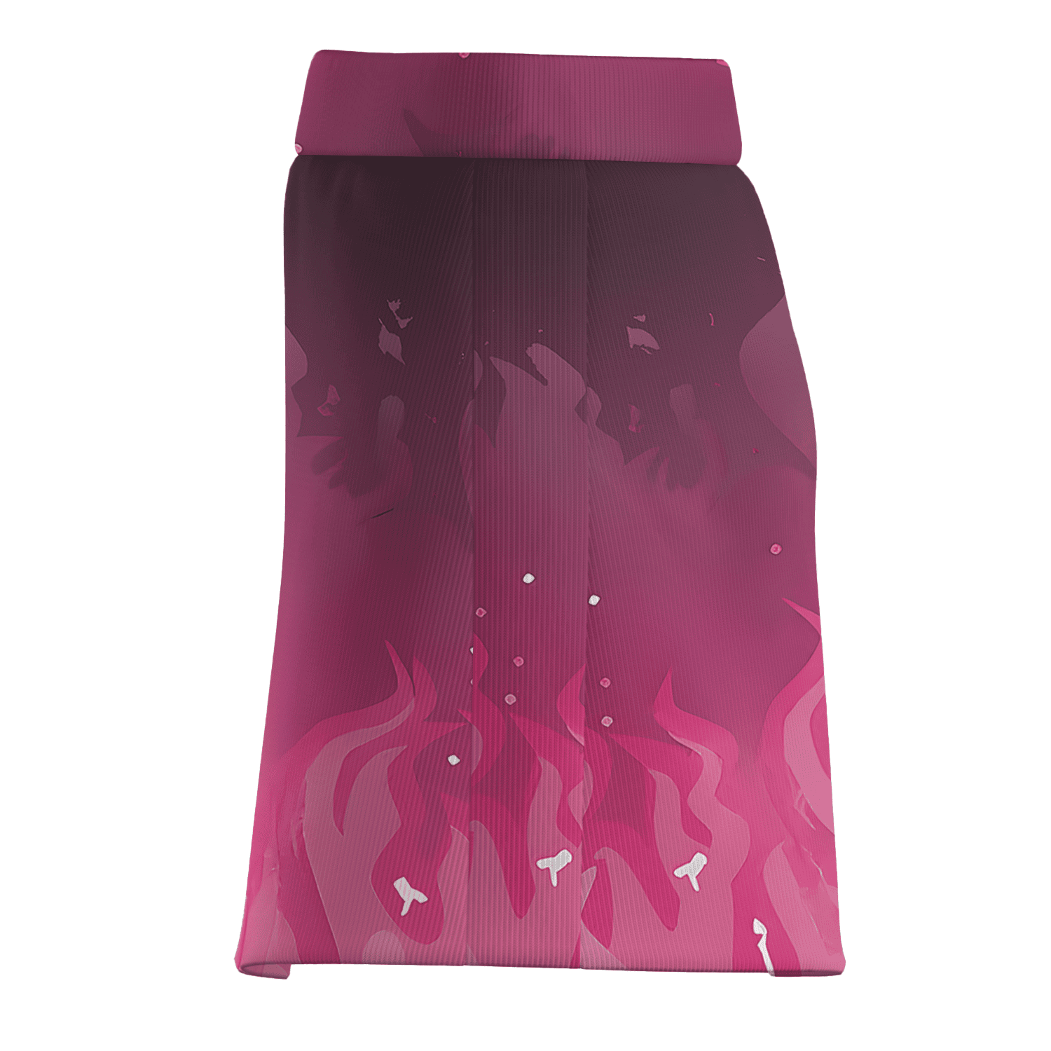 Personalized Women's Vibrant Pink Purple Flame Design Golf Skort I6187 additional image 3