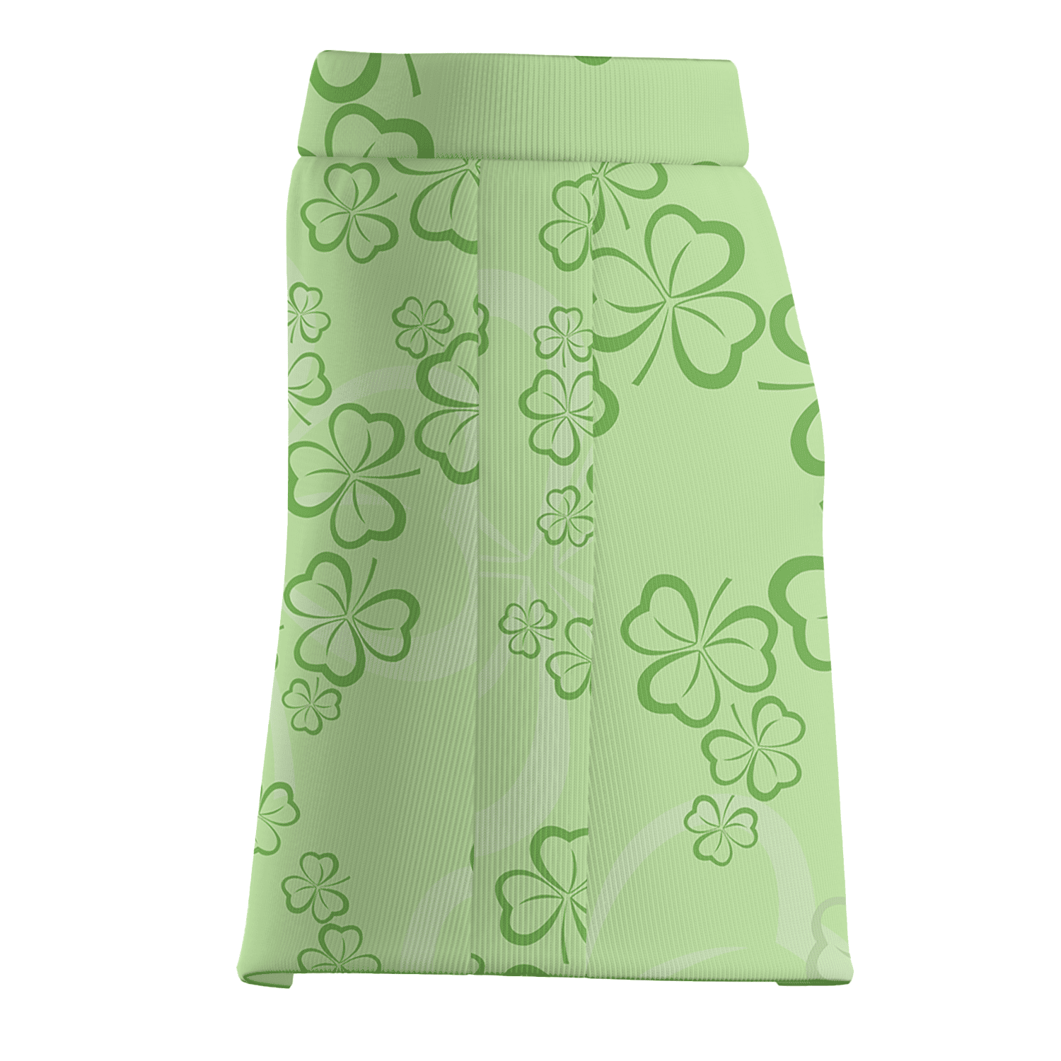 Personalized Women's Lime Green Four-Leaf Clover Print Golf Skort G2156 additional image 3