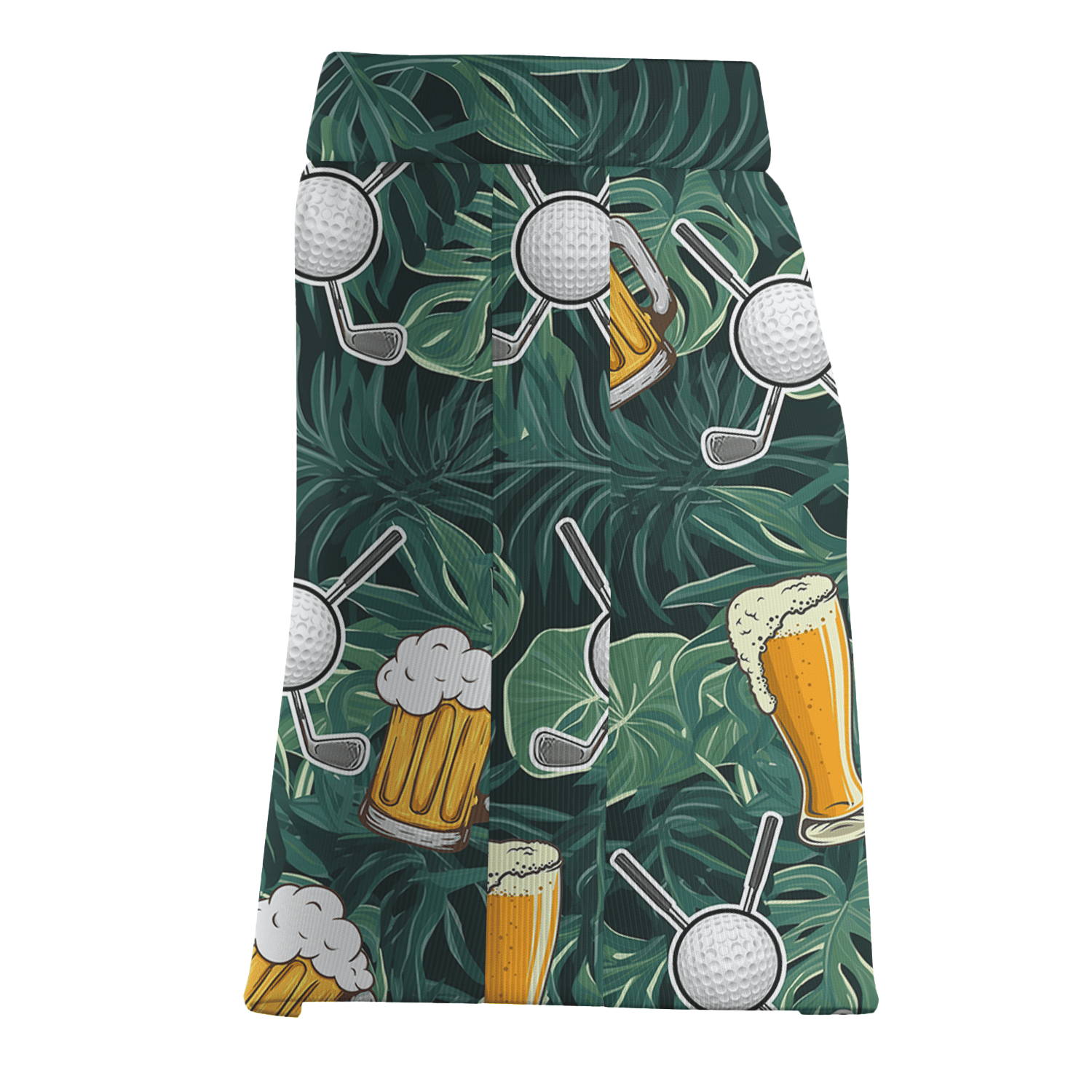 Personalized Women's Green Tropical Beer Mug Golf Ball Print Golf Skort F0955 additional image 3