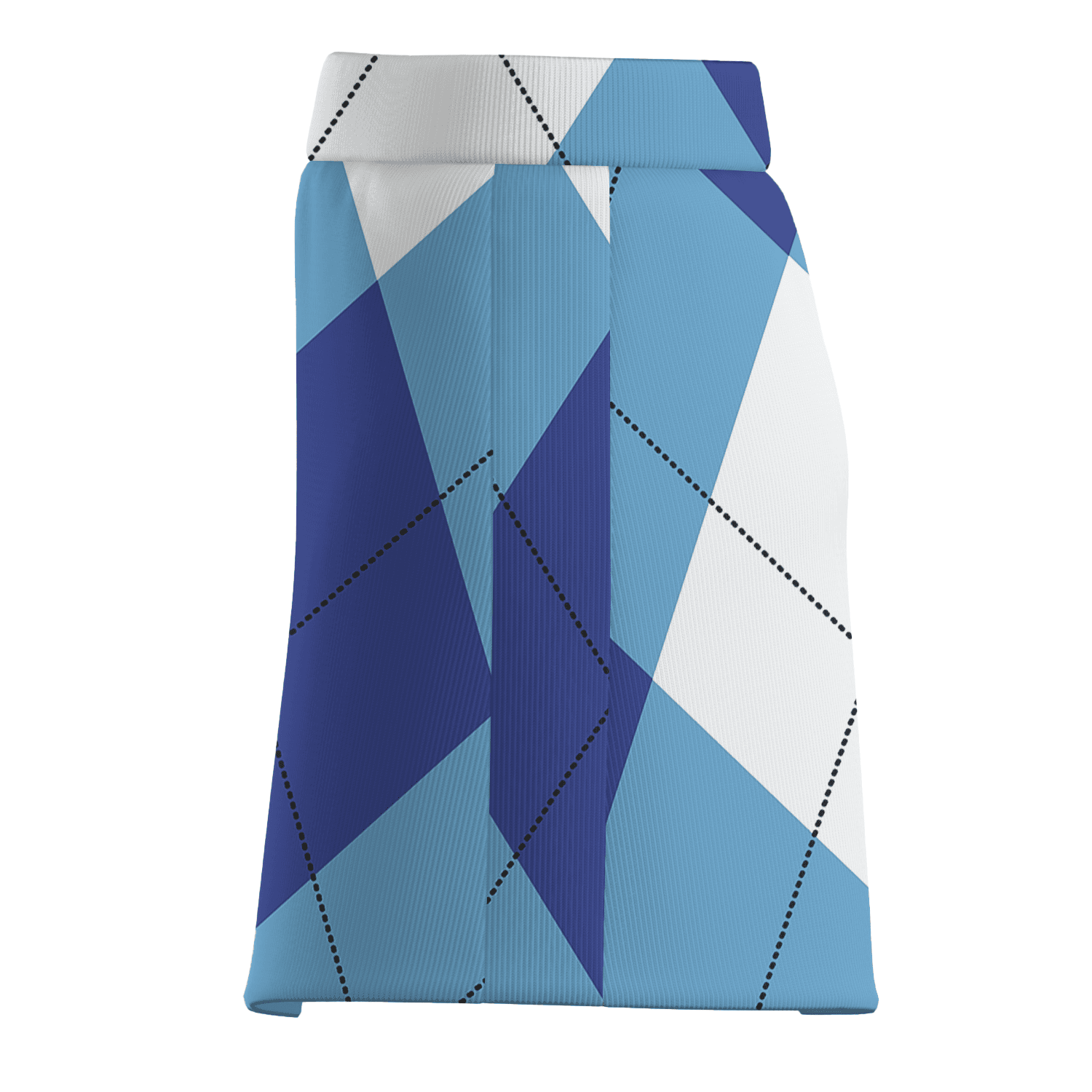 Personalized Women's Blue & White Argyle Golf Skort L3837 additional image 3