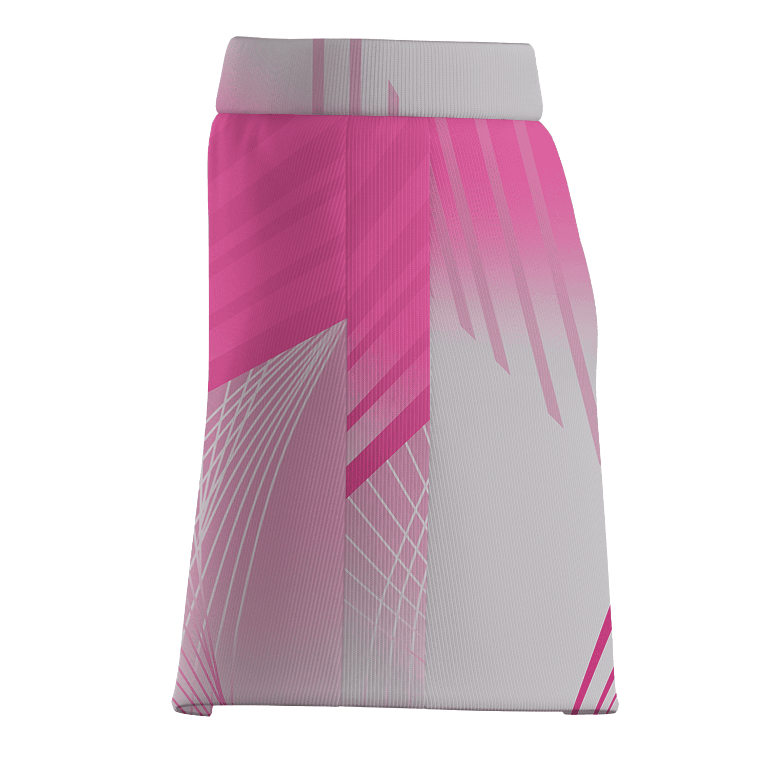 Personalized Pink & White Dynamic Abstract Athletic Women's Golf Skort I1164 additional image 3