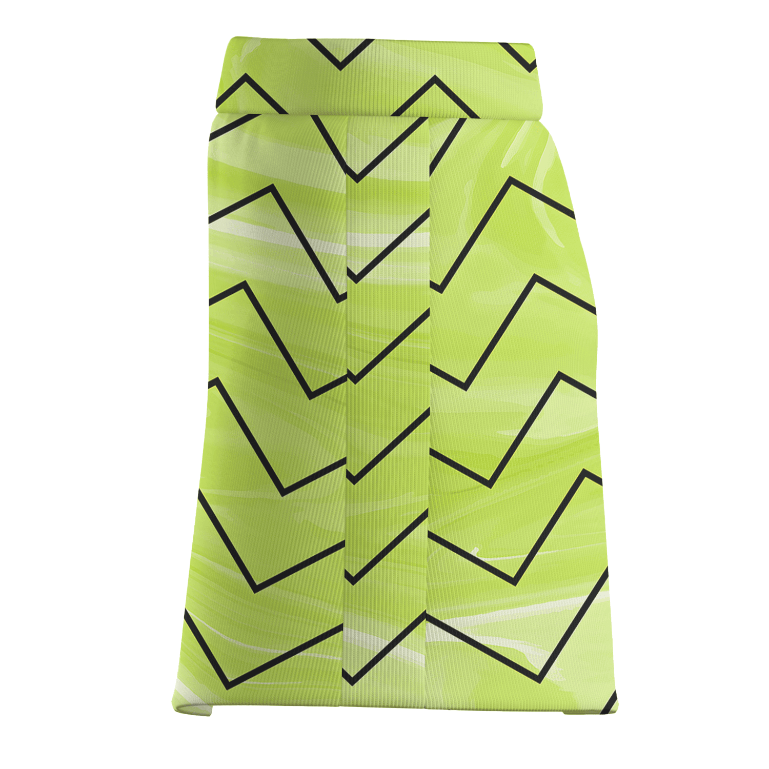 Personalized Women's Neon Green Abstract Zigzag Golf Skort M9993 additional image 3