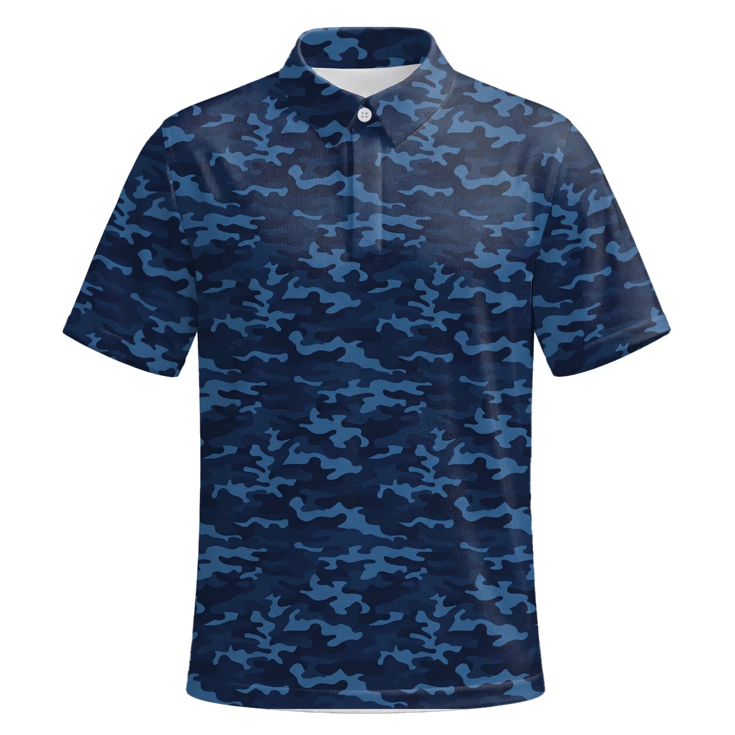 Personalised Navy Blue Camo Golf Polo Shirt For Men L9533 | Premium Short Sleeve | 6.webp