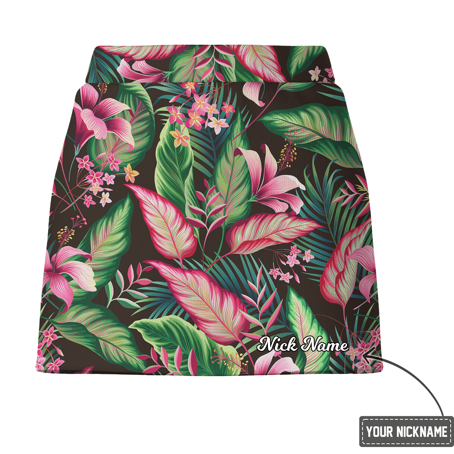 Personalized Women's Vibrant Tropical Print Golf Skort Z7055 additional image 2