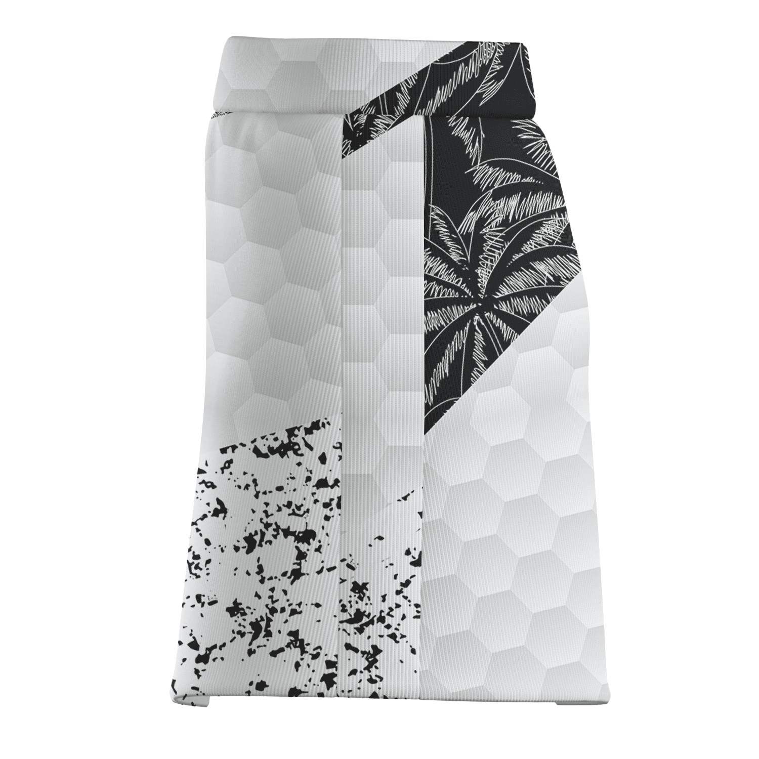 Personalized Monochrome Geometric Palm Distressed Women's Golf Skort Q4725 additional image 3