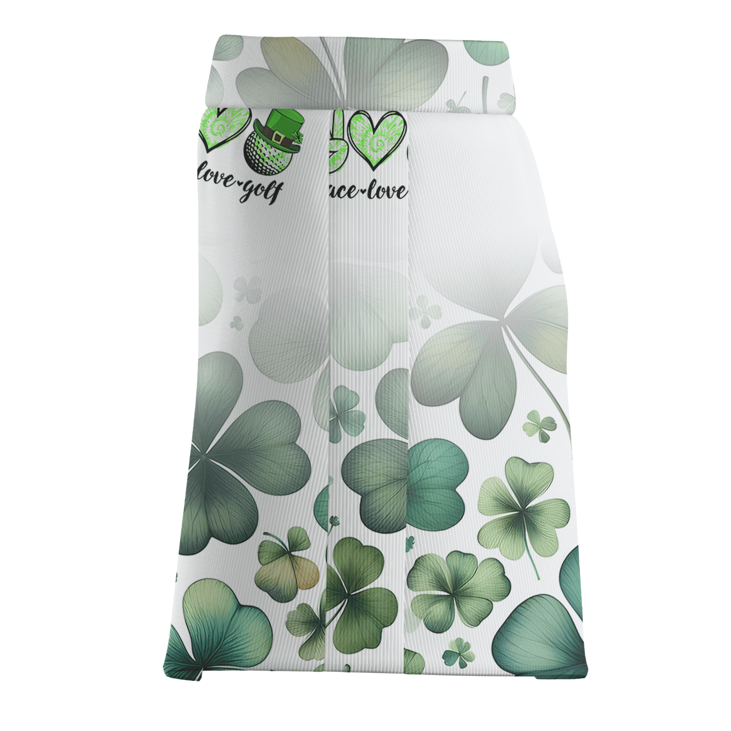 Personalized Women's Lucky Clover Green & White Athletic Golf Skort G8445 additional image 3